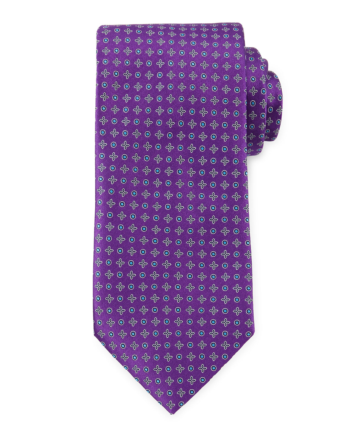 Lyst - Ermenegildo Zegna Circle And Cross Neat Tie in Purple for Men