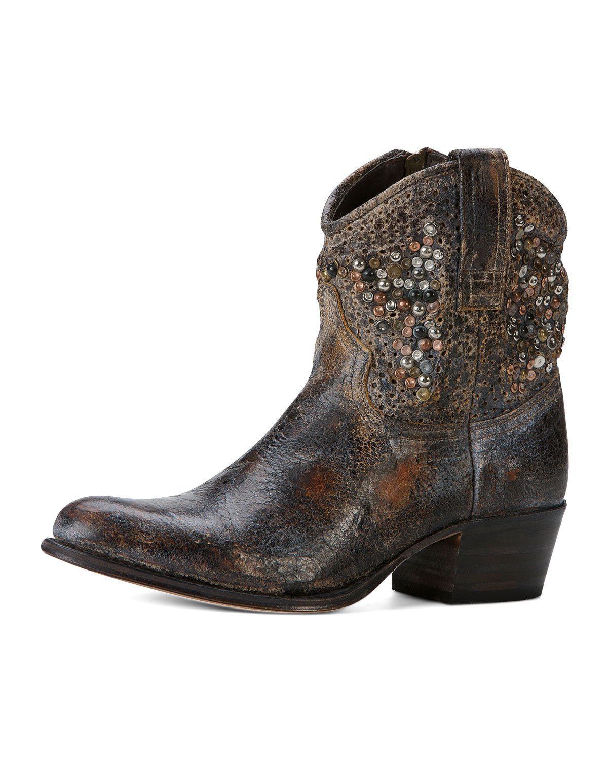 Frye Deborah Studded Boot in Gray | Lyst