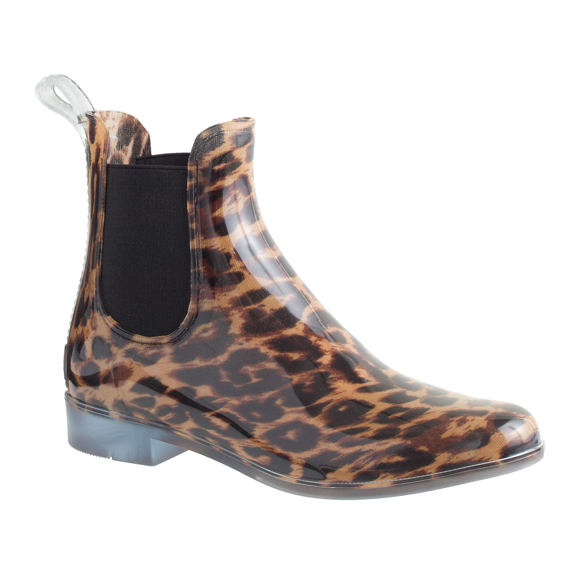 J.crew Chelsea Leopard Rain Boots in Animal (classic leopard) | Lyst