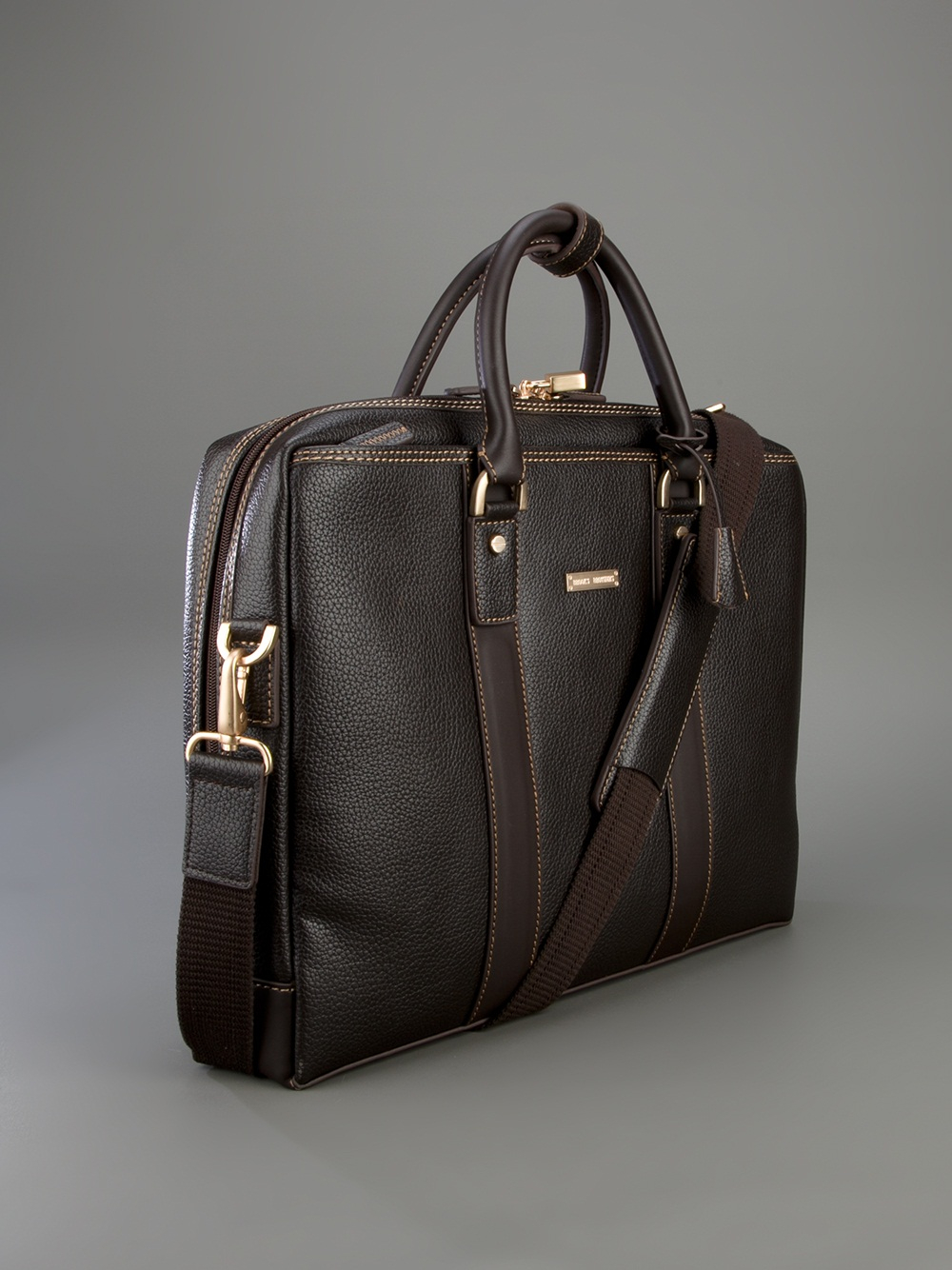 Lyst Brooks Brothers Classic Shoulder Bag In Brown For Men Gallery