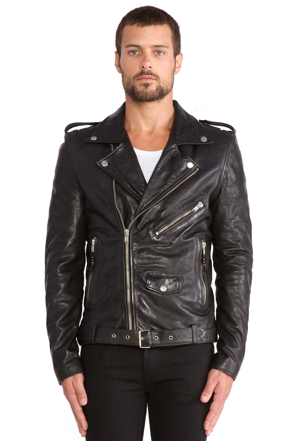 BLK DNM Leather Jacket 5 in Black for Men - Lyst