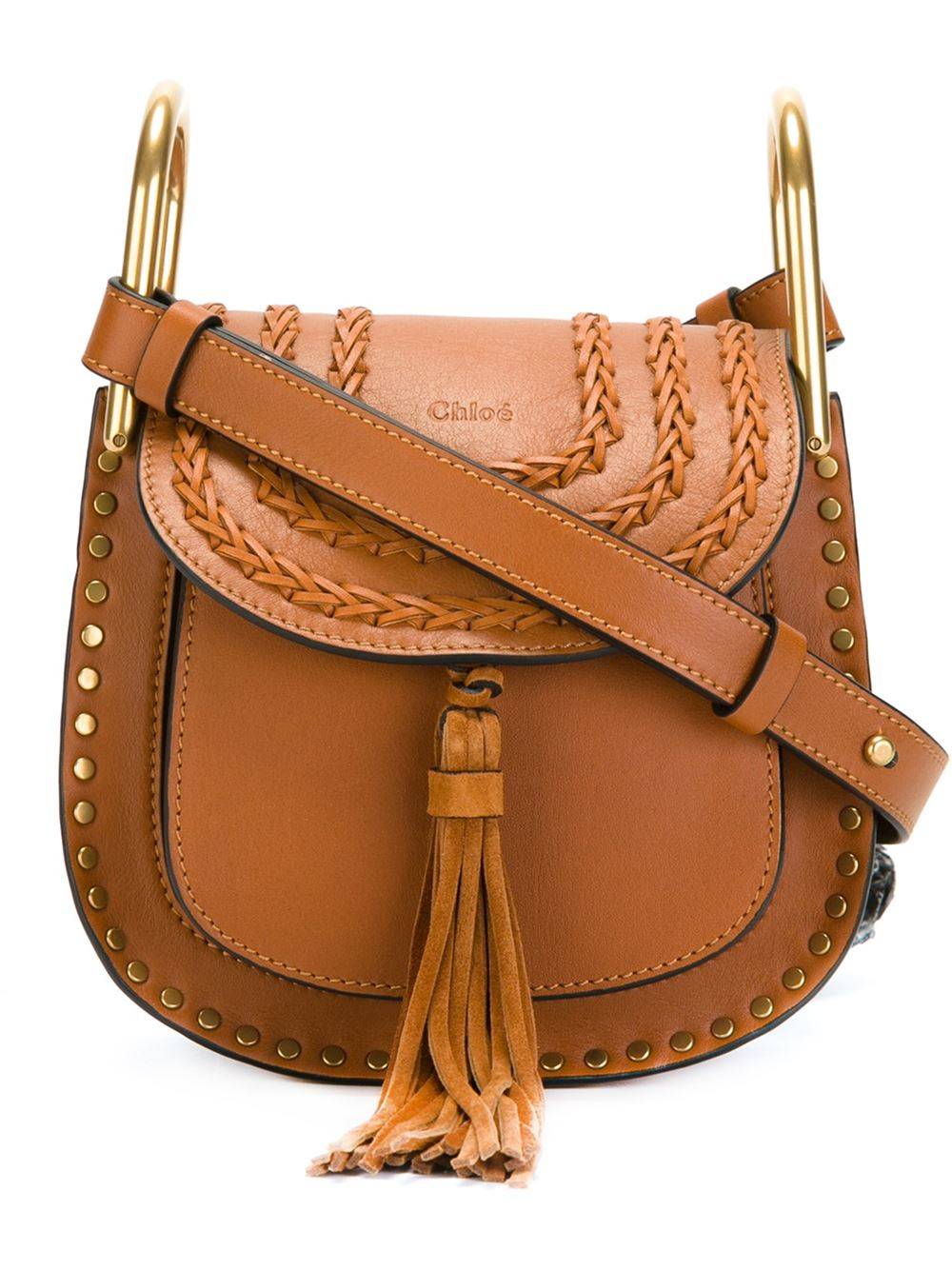 Chloé Hudson Leather Shoulder Bag in Brown - Save 20% | Lyst