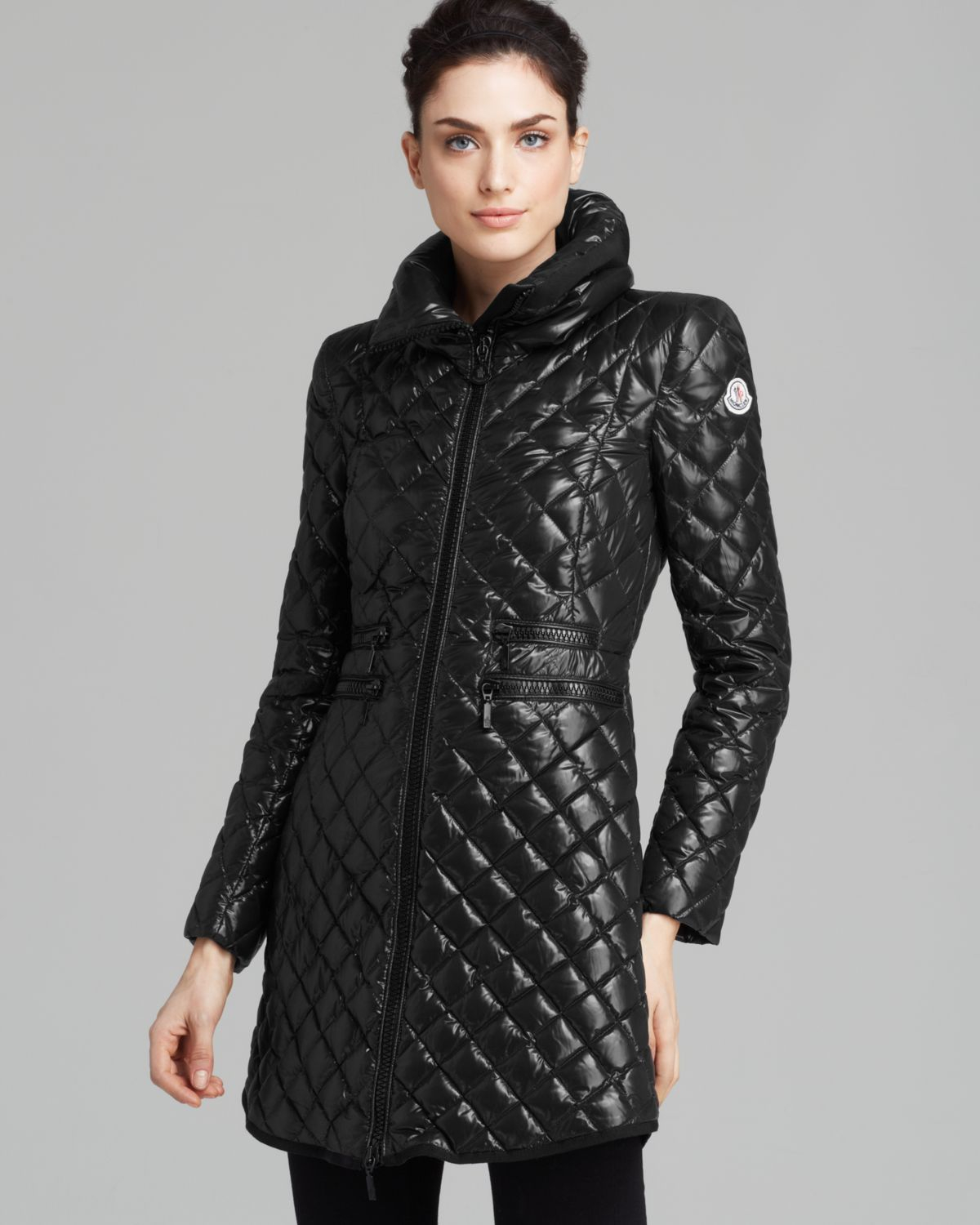 moncler black quilted coat moncler black quilted coat