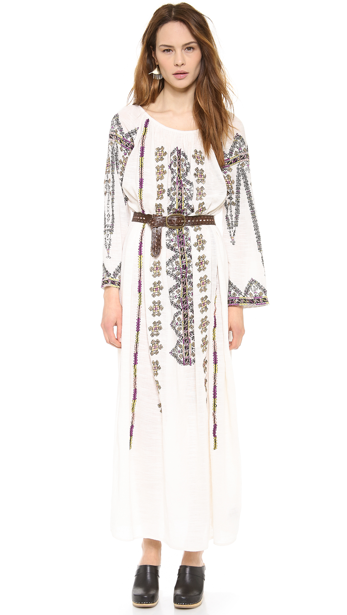 Lyst - Antik Batik Tolata Embroidered Dress in Natural