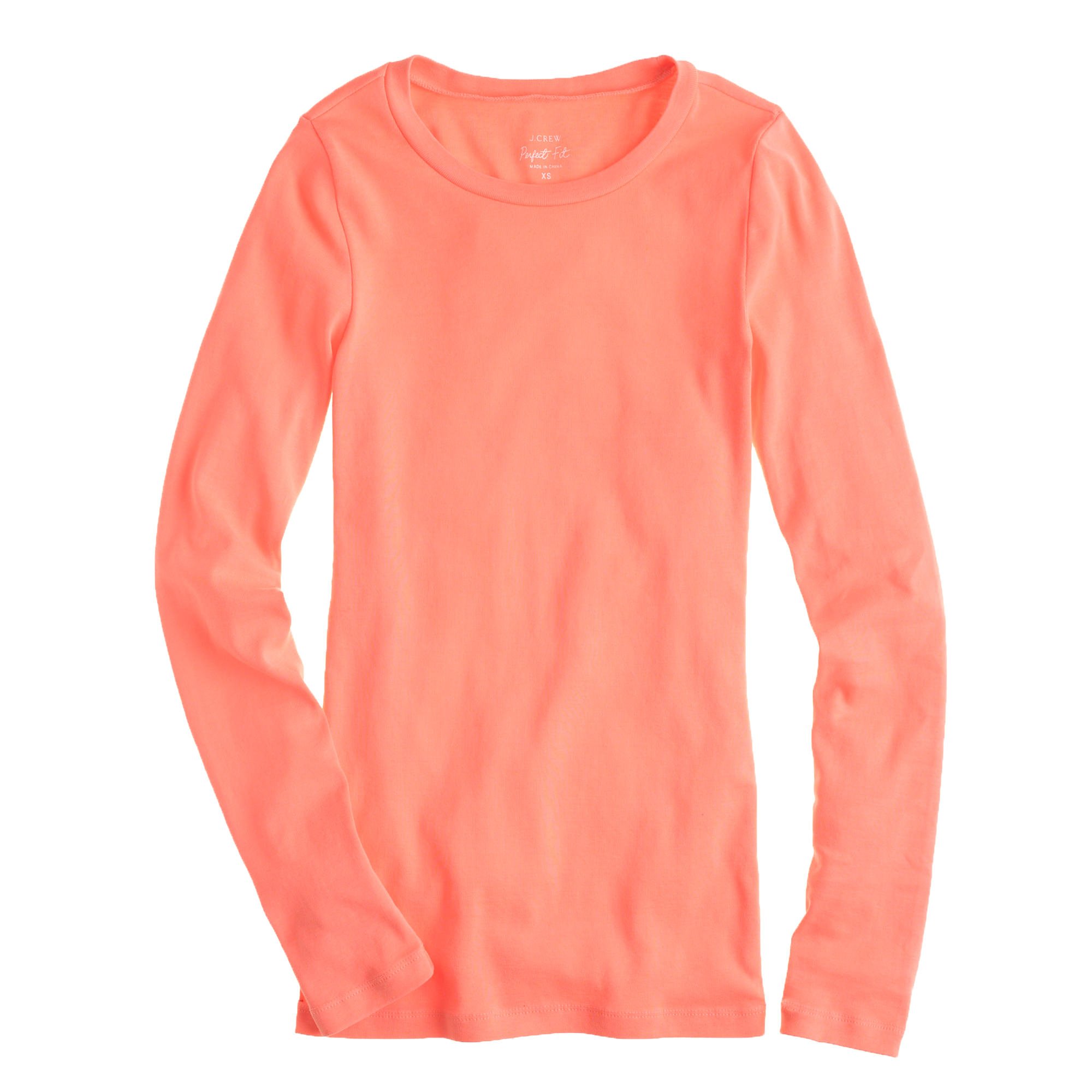 women orange tee shirts