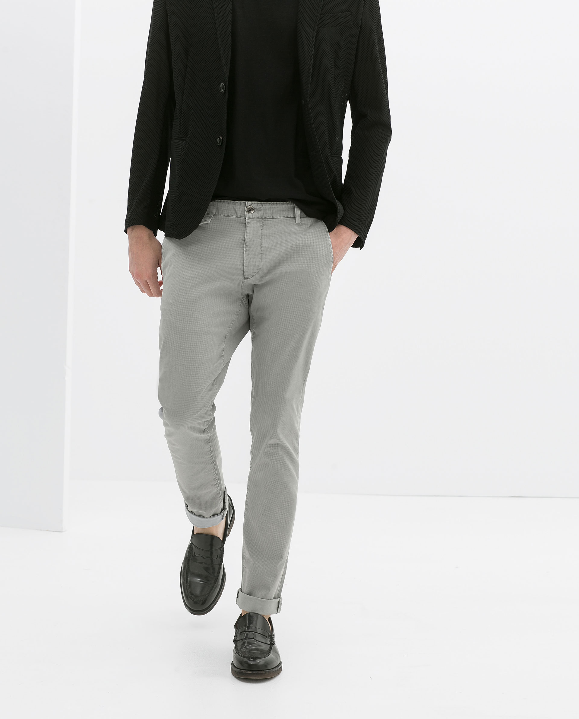 Zara Ankle Length Trousers in Gray for Men Lyst