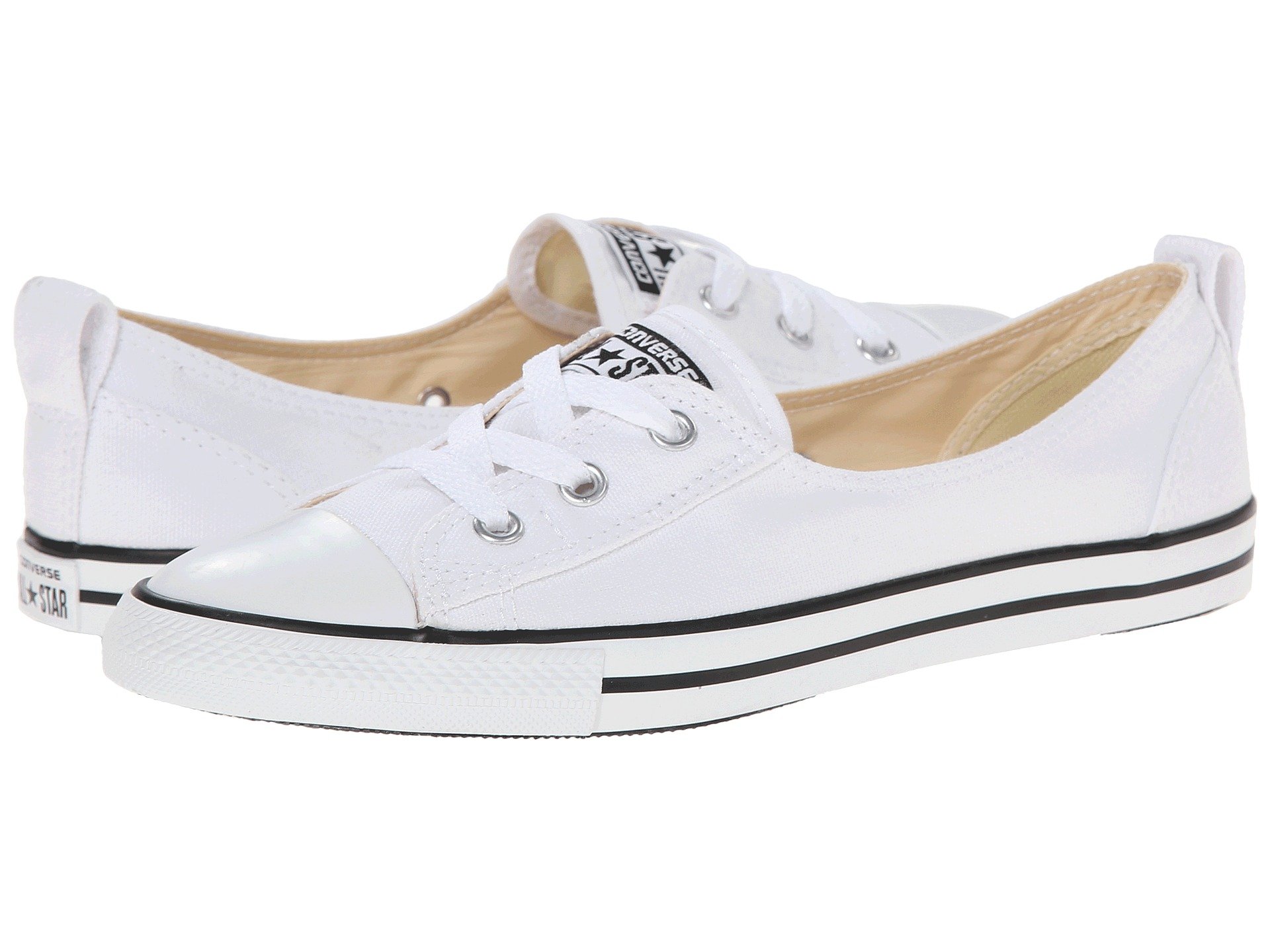 Lyst - Converse Chuck TaylorÂ® All StarÂ® Ballet Lace Slip in White