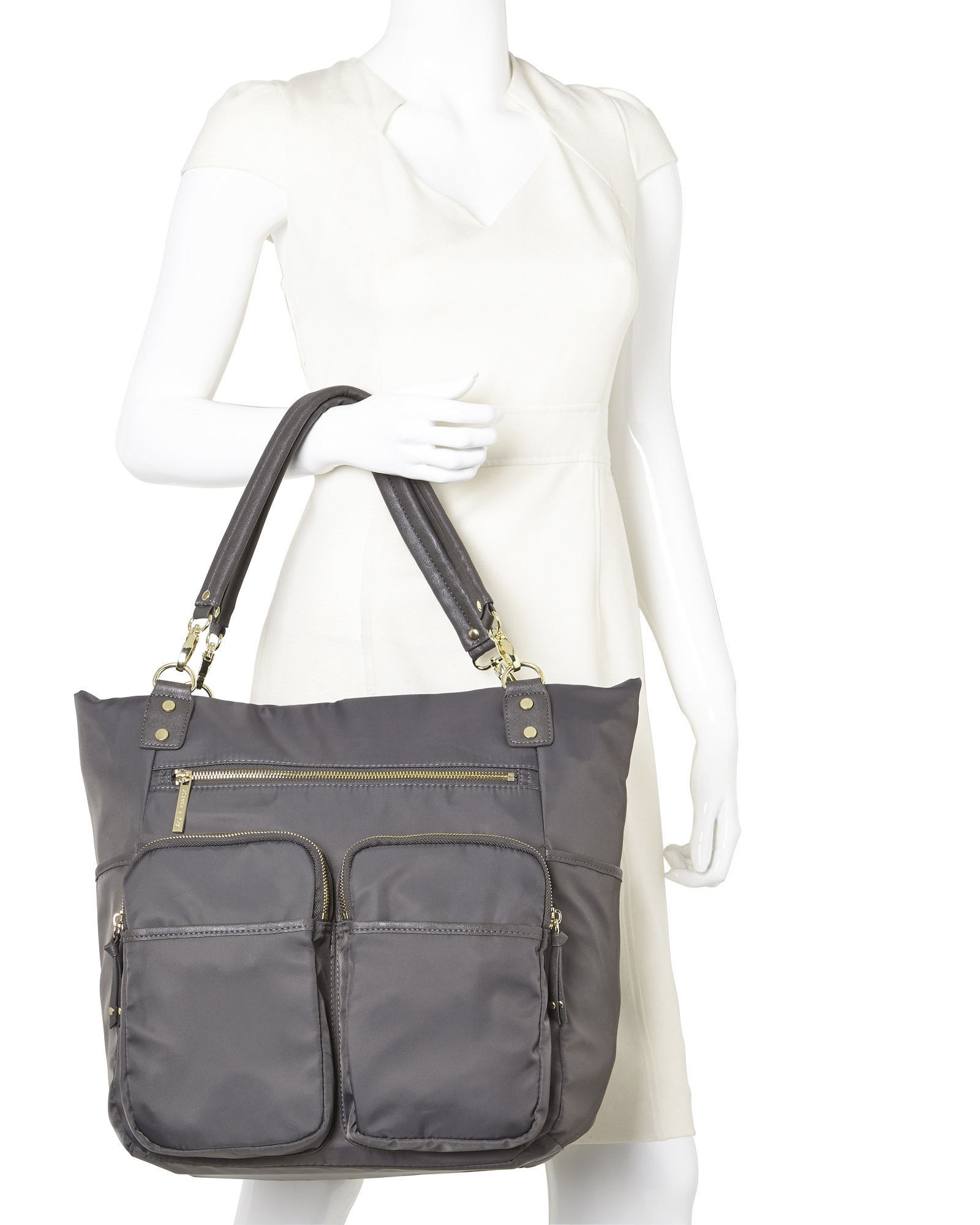 Satchel Olivia And Joy Purse Best Image Ccdbb Org Lyst Olivia Joy Grey Zip Zoom Tote In Gray