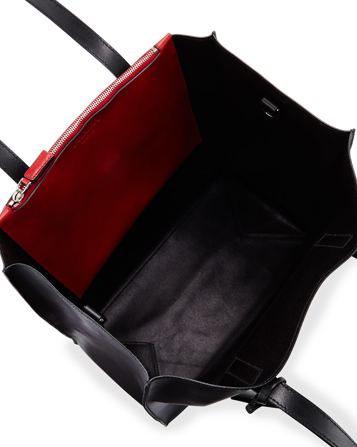 Prada Soft Leather Tote Bag in Black | Lyst  
