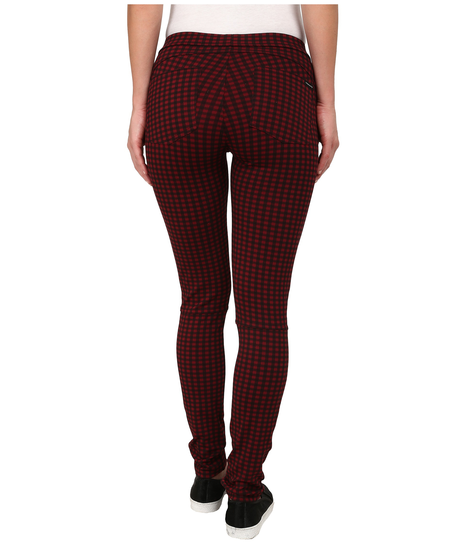 sanctuary red plaid leggings