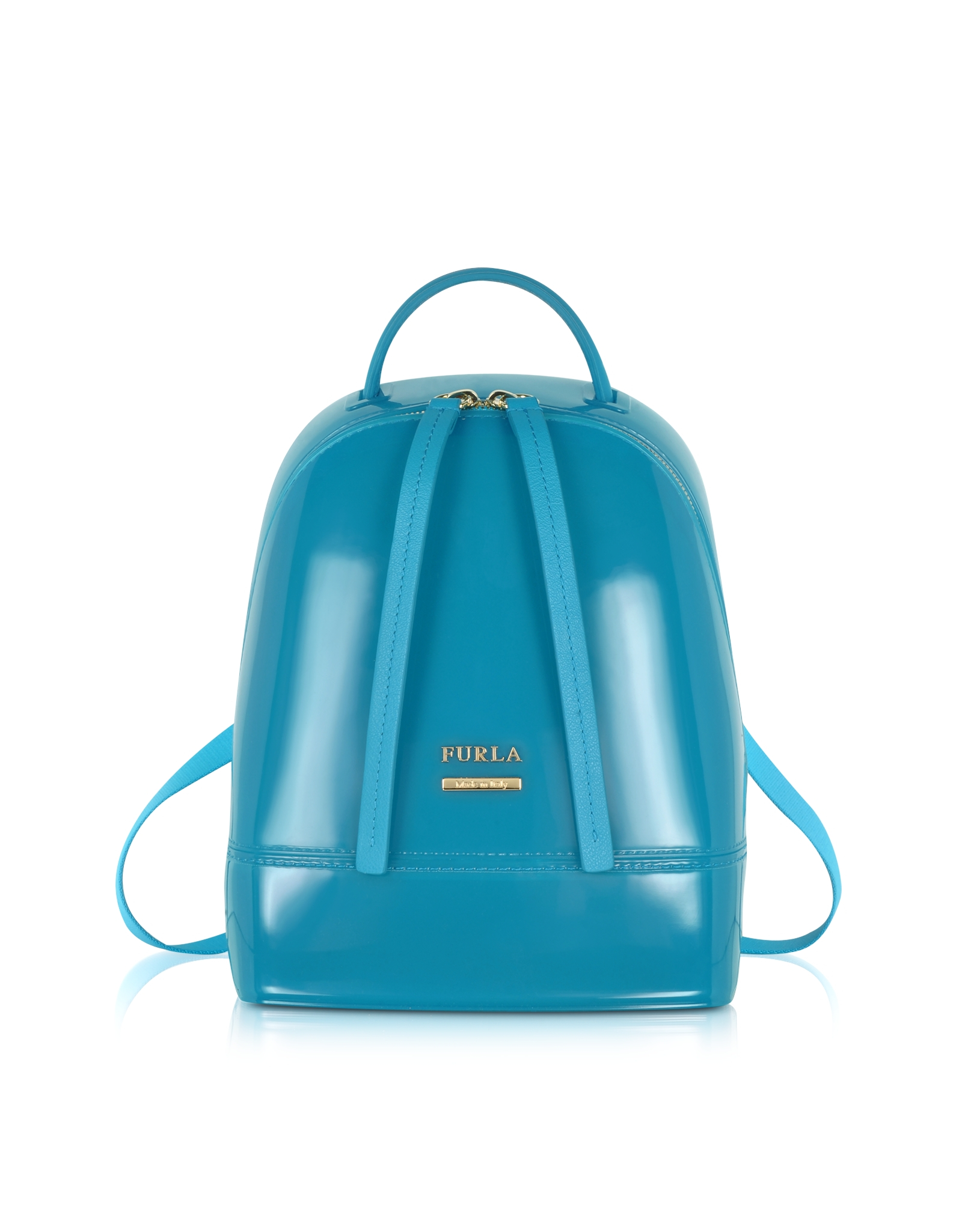 Lyst Furla Candy Jelly Rubber Mini Backpack In Blue Gallery