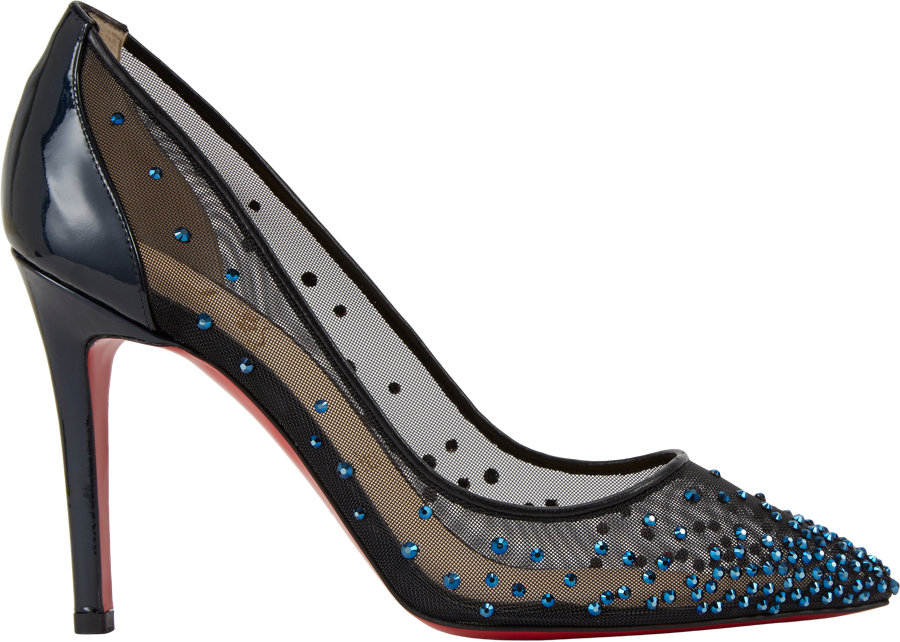 Christian louboutin Body Strass Jeweled Pumps in Animal (Blue) | Lyst  