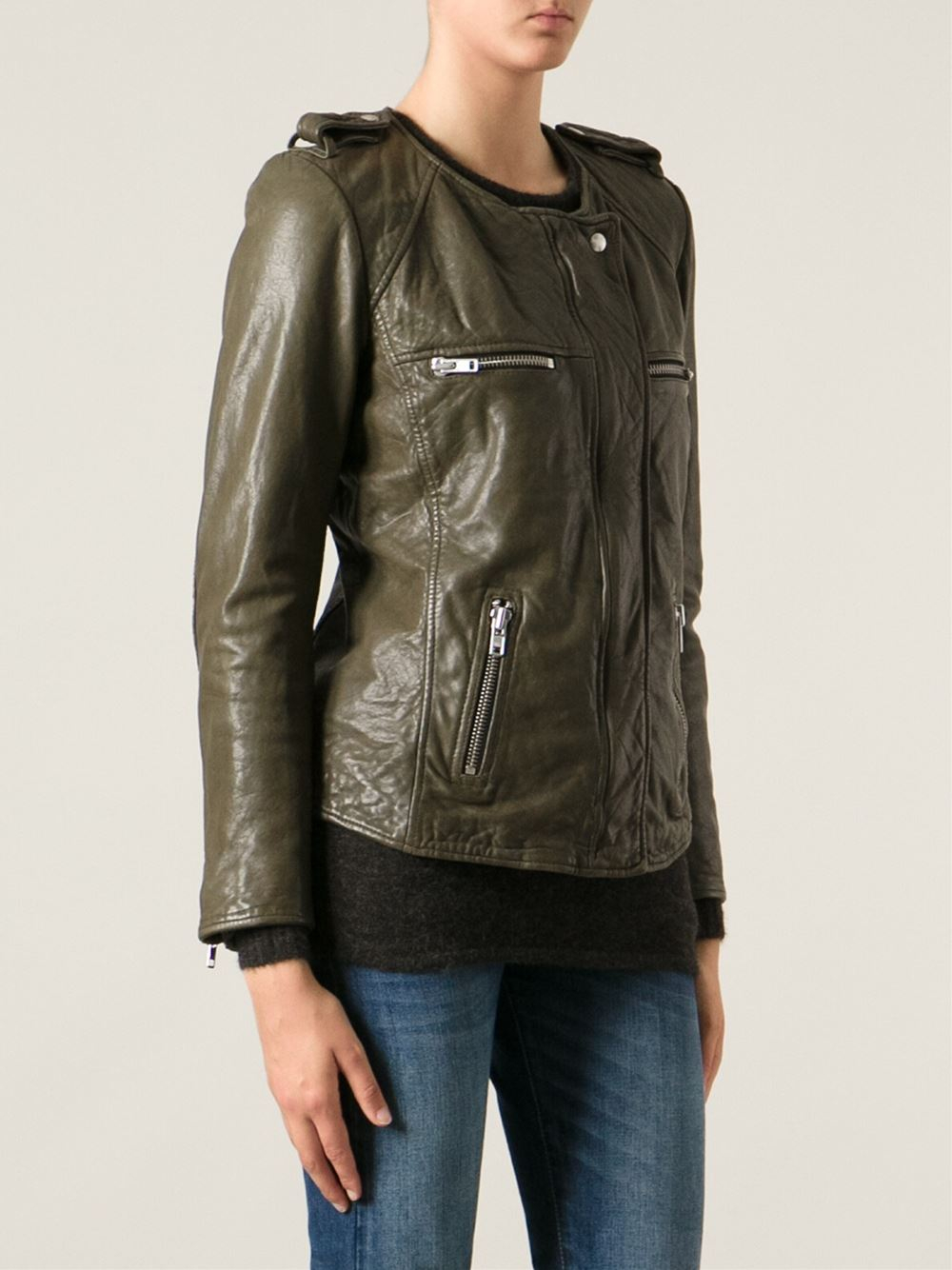Lyst Étoile Isabel Marant Bacuri Jacket In Green Gallery