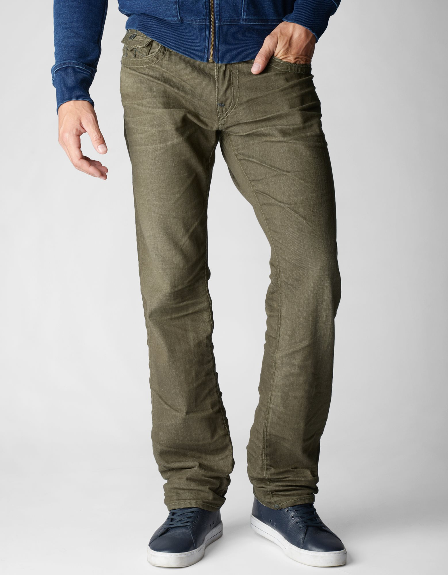 distressed olive green jeans