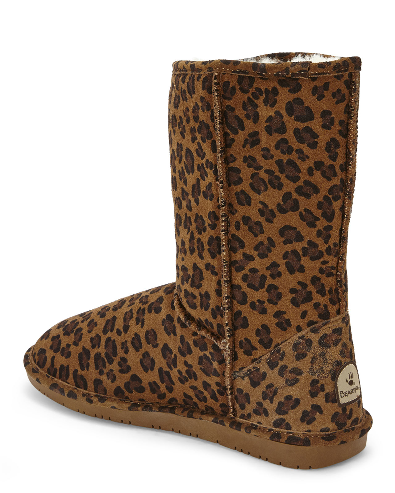 Bearpaw Leopard Emma Mid Boots | Lyst