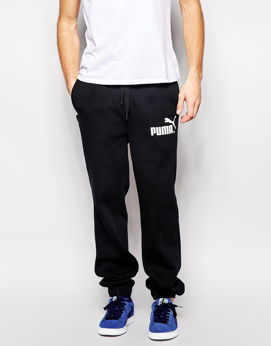 black puma joggers