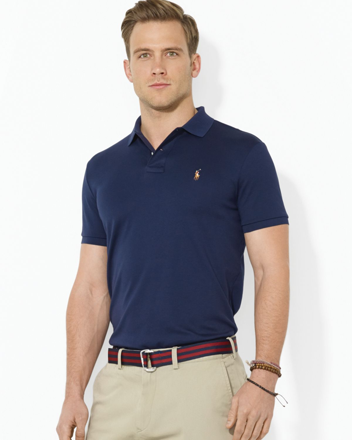 Lyst - Pink Pony Polo Pima Soft Touch Classic Polo Shirt - Regular Fit ...