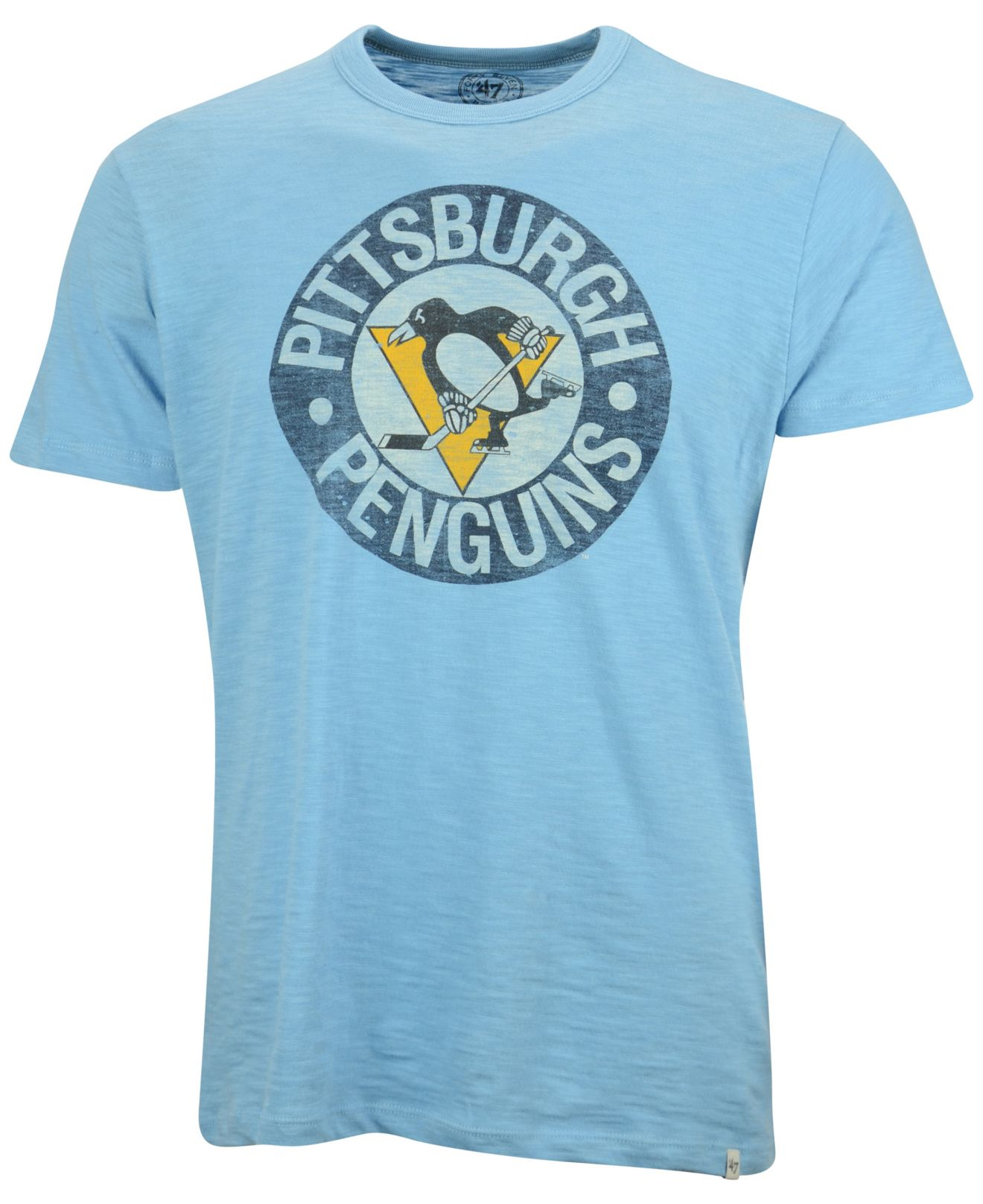 Lyst - 47 Brand Men'S Short-Sleeve Pittsburgh Penguins Vintage Logo Scrum T-Shirt in Blue for Men