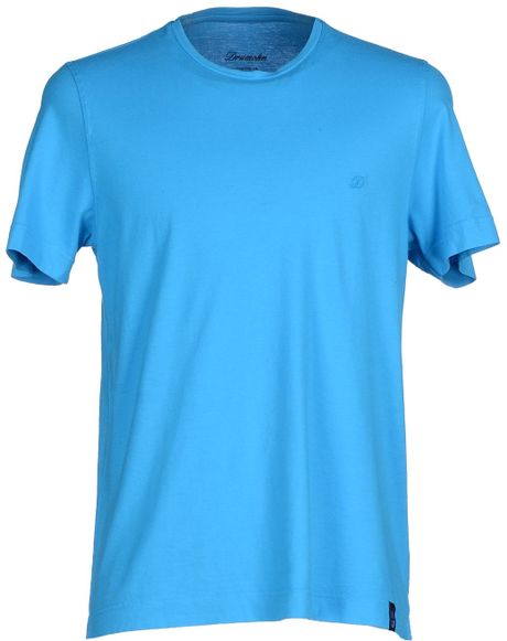 Drumohr T-shirt in Blue for Men (Azure) | Lyst