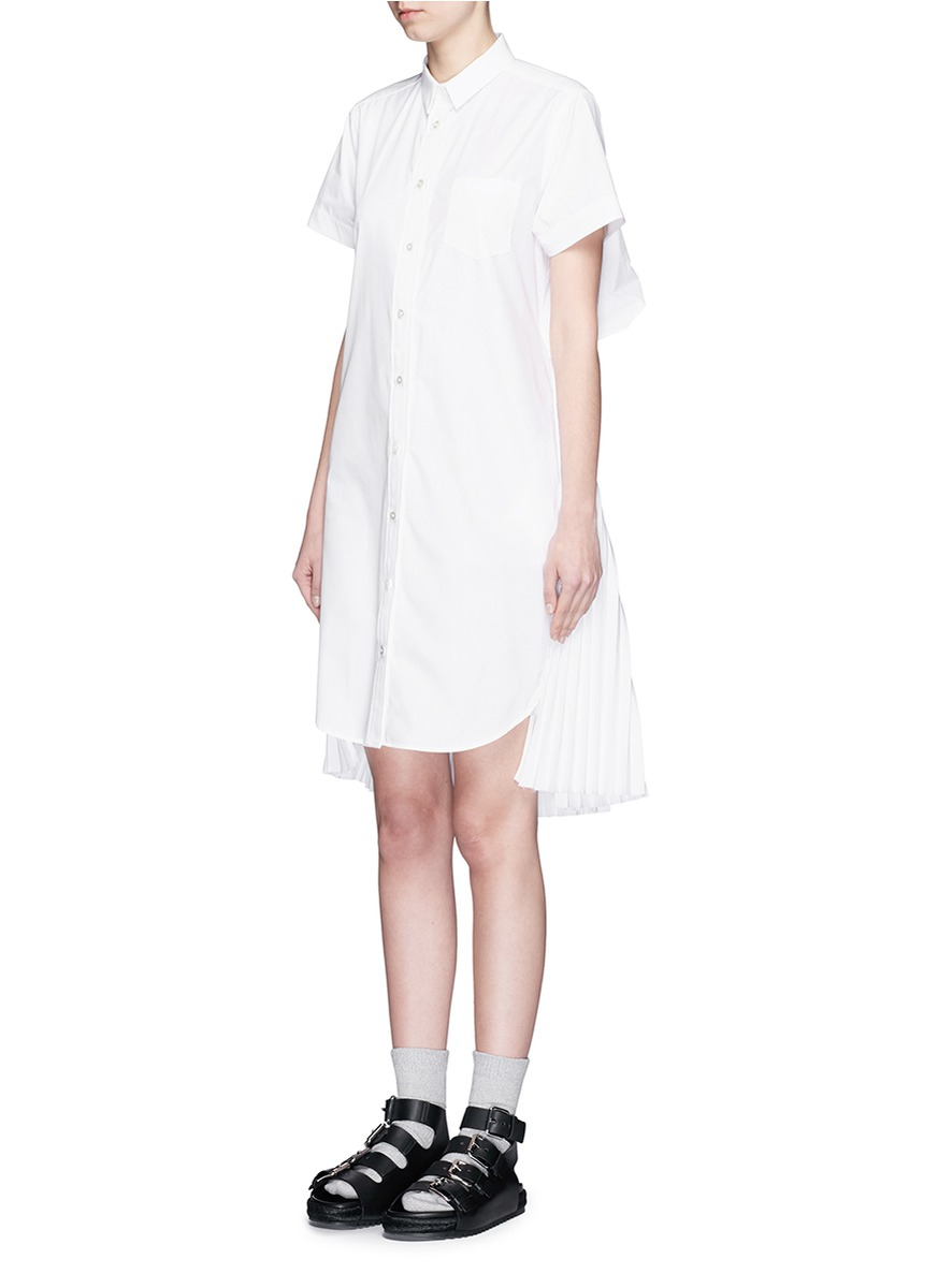 back pleat skirt