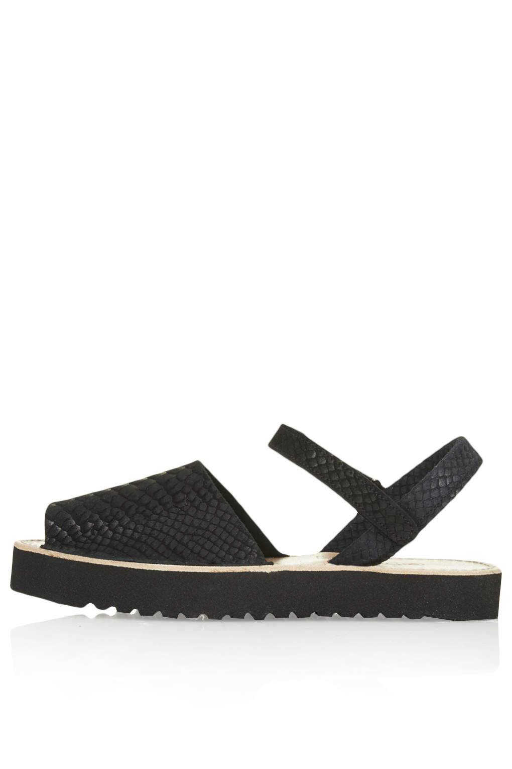 Lyst TOPSHOP Fliss Sandals  in Black