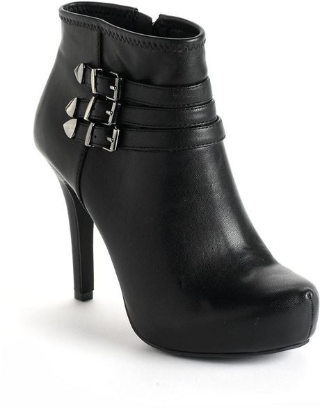 Bcbgeneration Fay Platform Ankle Boots in Black | Lyst