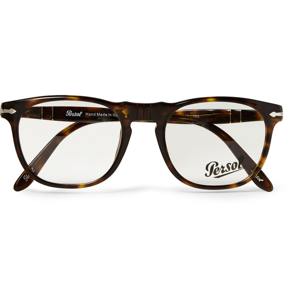 Lyst - Persol D-Frame Acetate Optical Glasses in Brown for Men