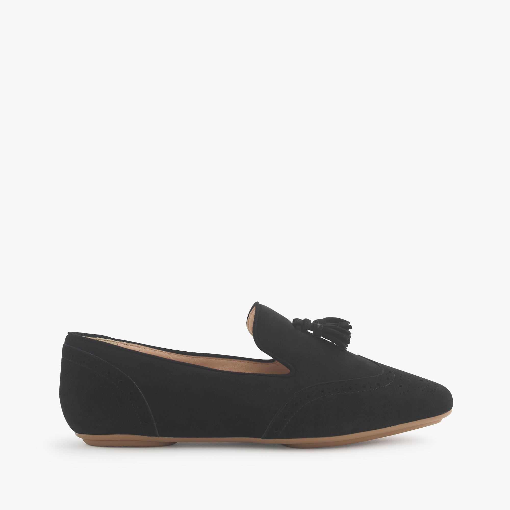 Lyst J.Crew Suede Tassel Loafers in Black