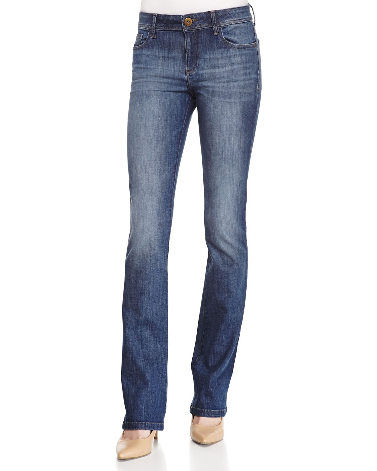 Dl1961 Elodie Scout Straight-leg Denim Jeans in Blue (denim) | Lyst