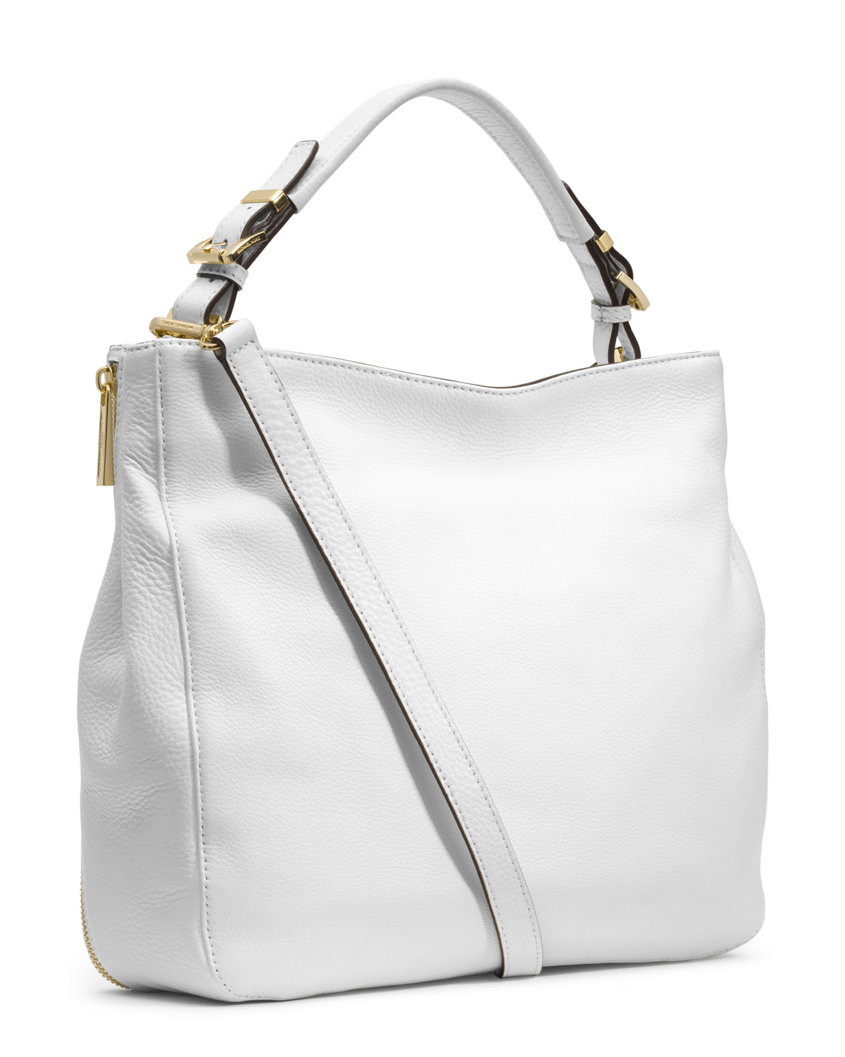 Michael Kors Michael Large Essex Convertible Shoulder Bag in White ...