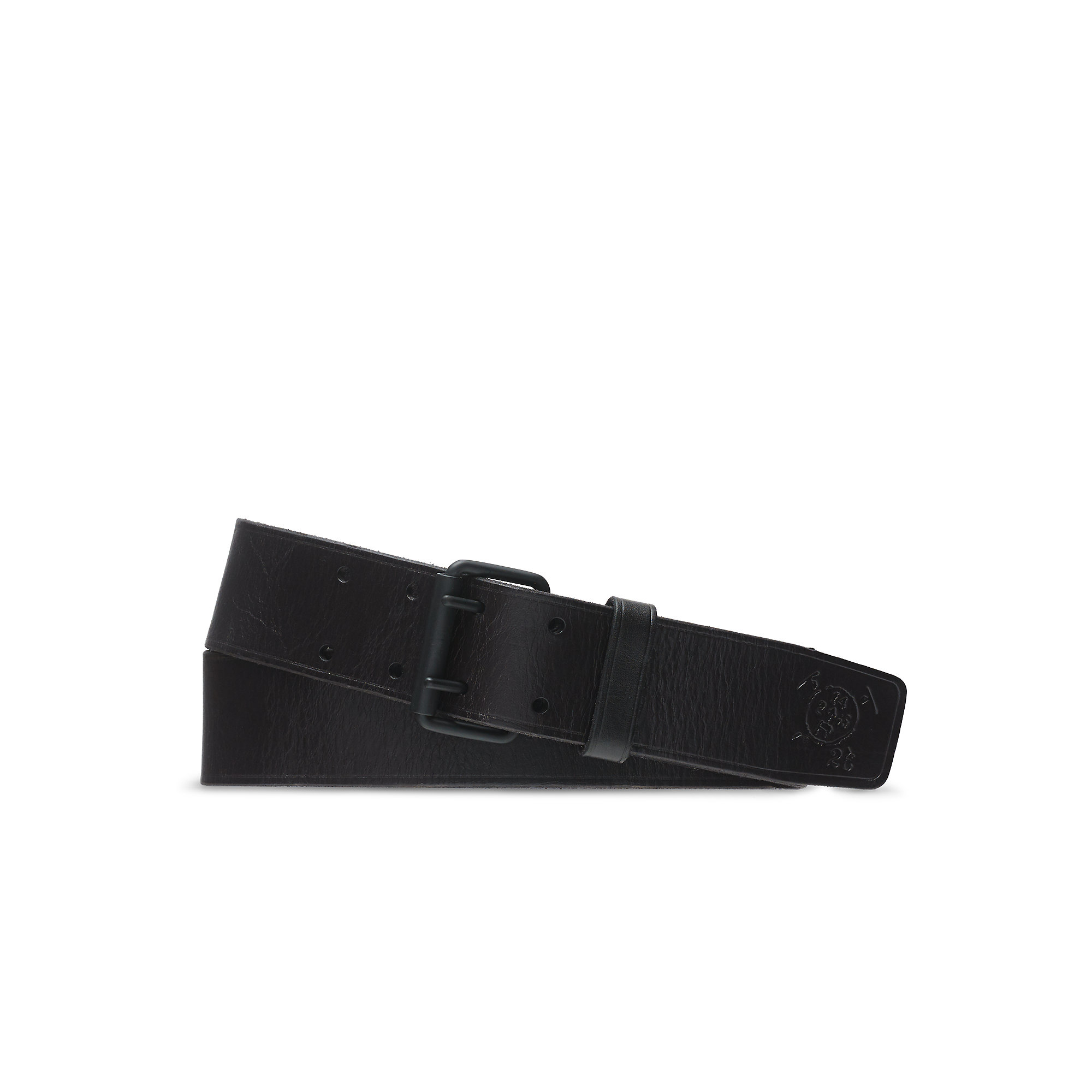 Polo ralph lauren Double-prong Leather Belt in Black for Men | Lyst