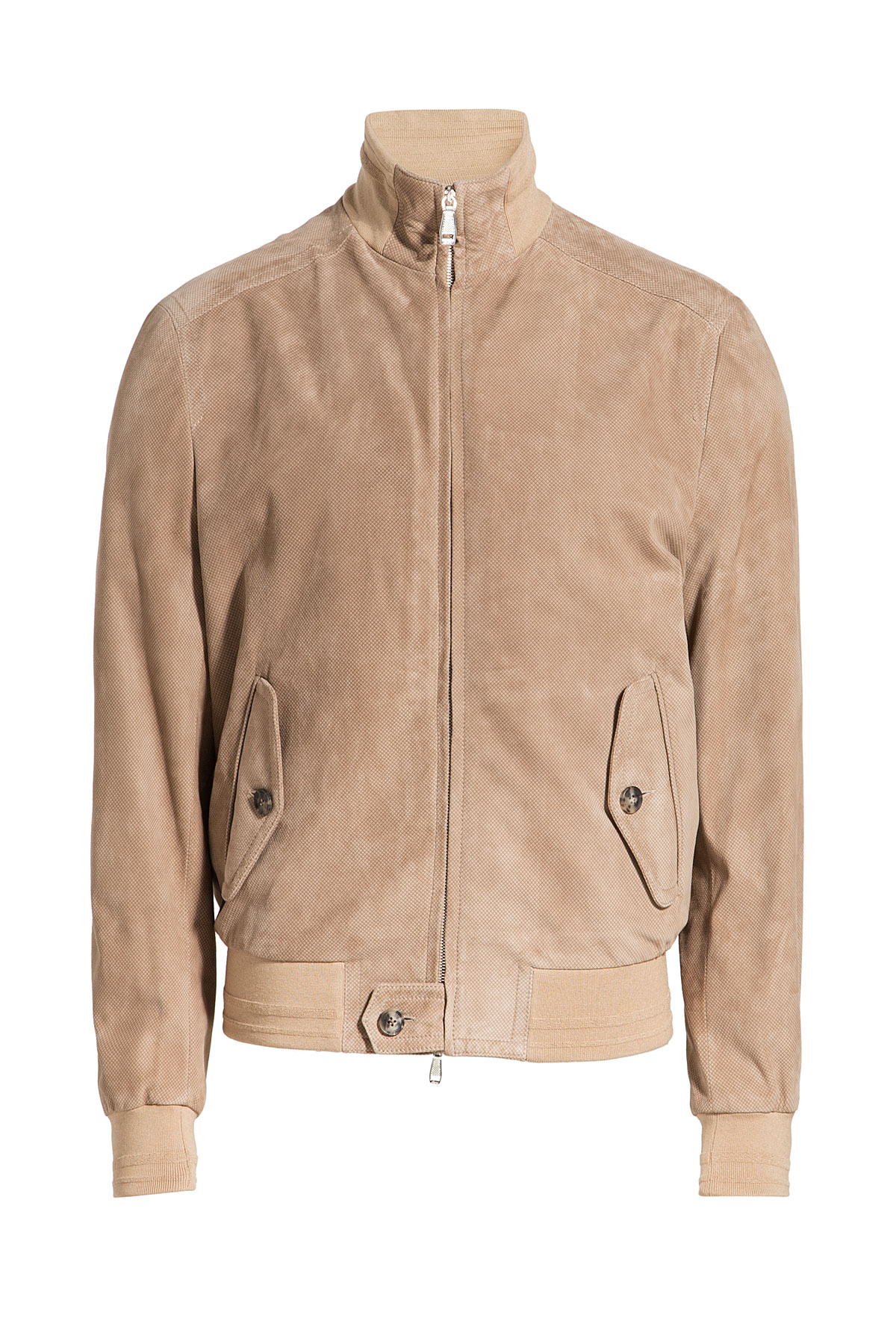 Lyst - Brioni Brioni Suede Bomber Jacket - Camel in Natural for Men