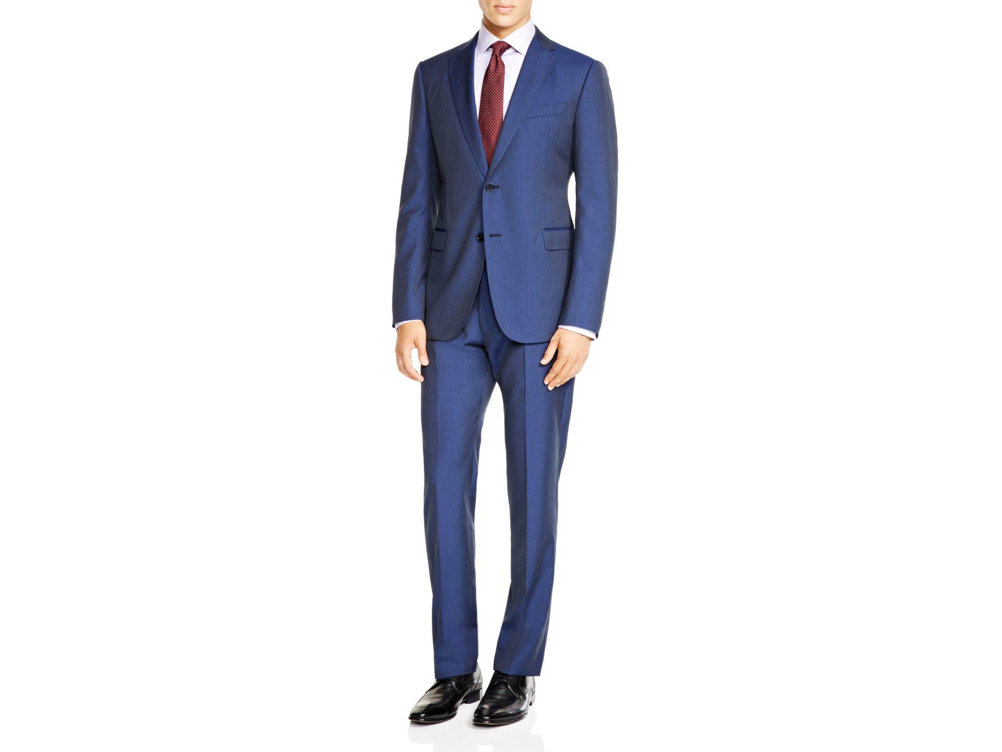 Armani Slim Fit Suit in Blue for Men | Lyst
