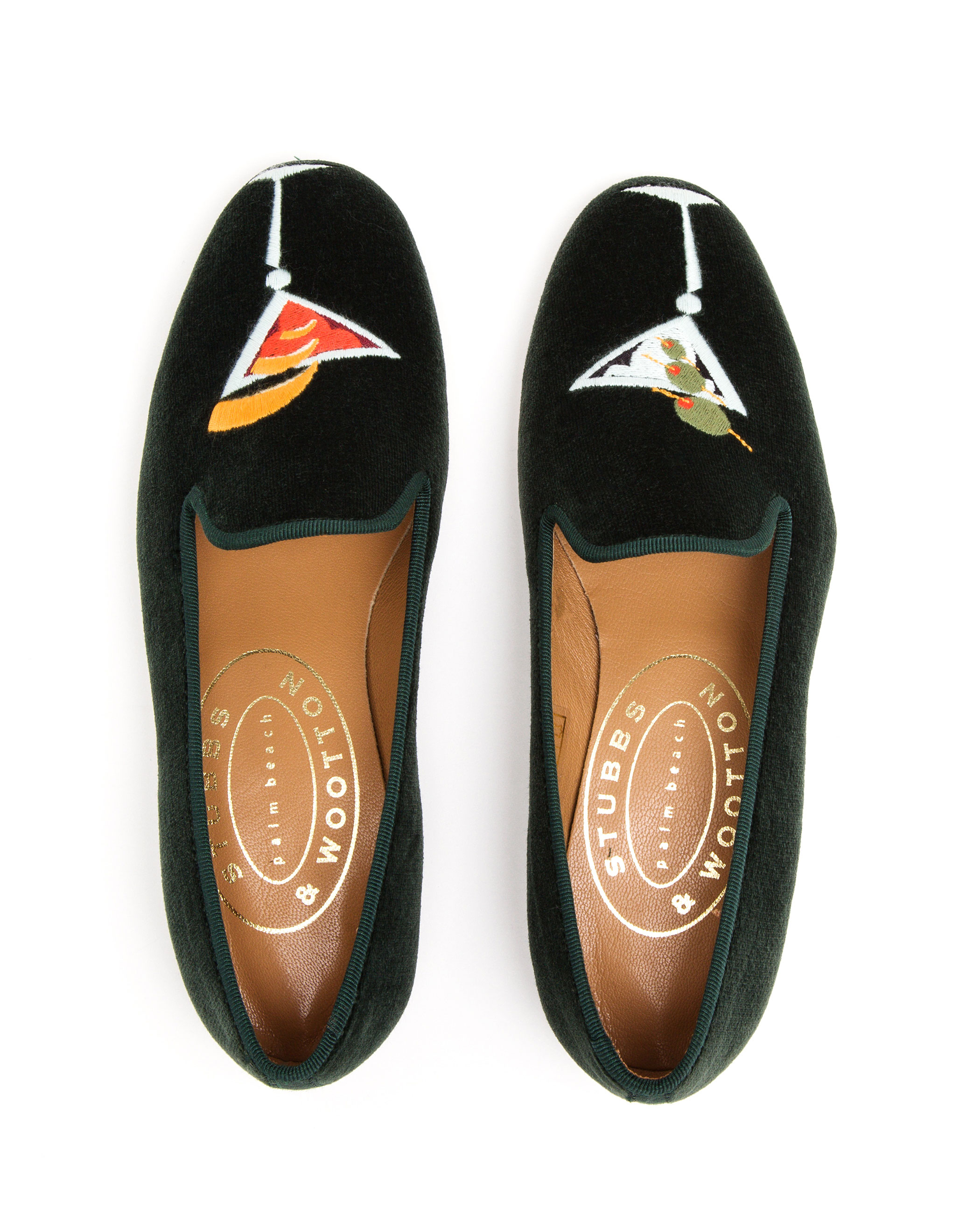 Lyst - Stubbs & Wootton Suede Martini Loafers in Green