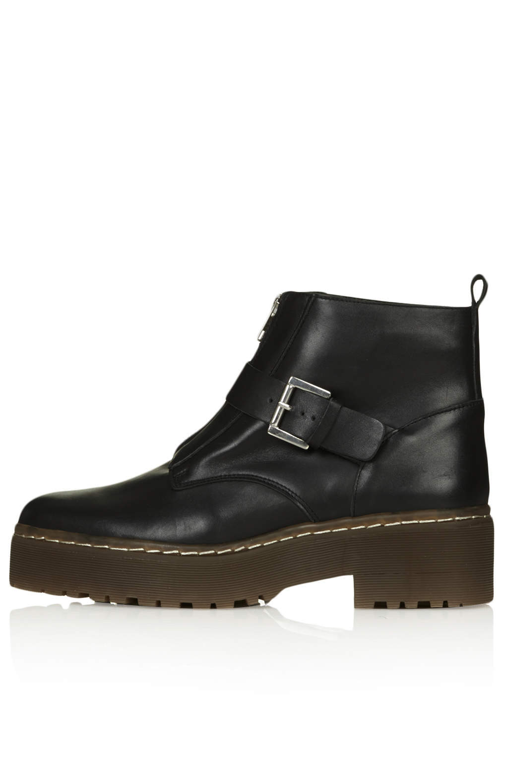 Attain Zip Front Boots in Black Lyst