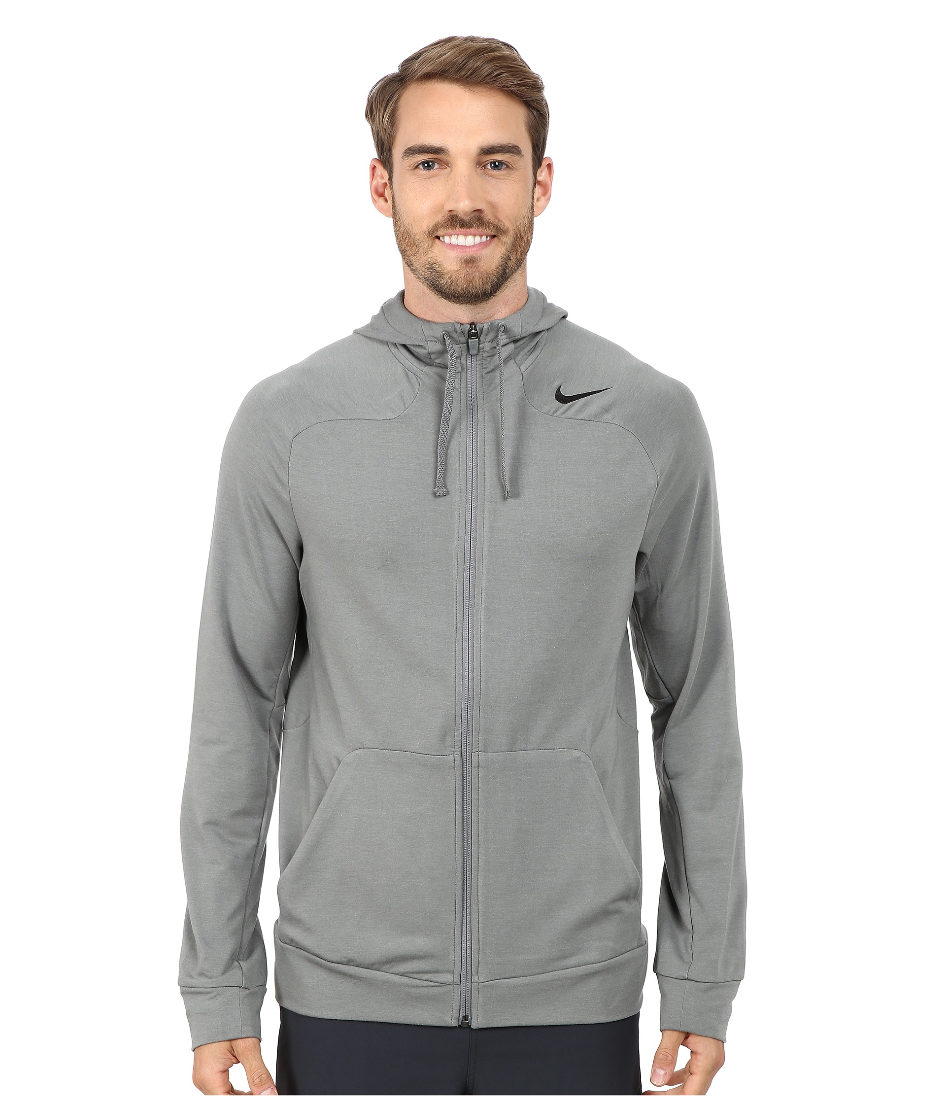 Nike Dri-fitâ¢ Touch Fleece Full-zip Hoodie in Gray for Men | Lyst