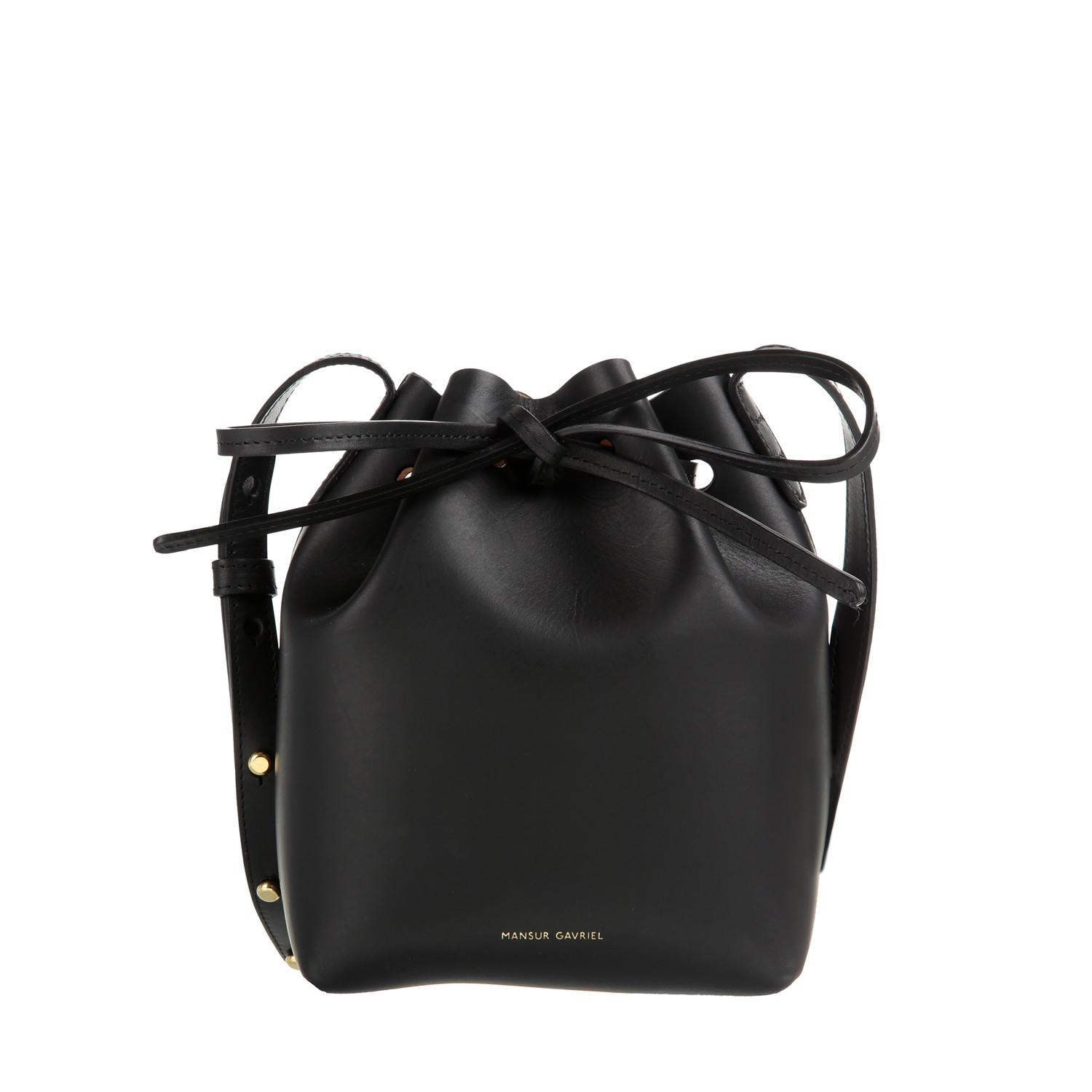 mansur gavriel canvas mini bucket bag Mansur gavriel Mini Mini Bucket Bag in Black | Lyst
