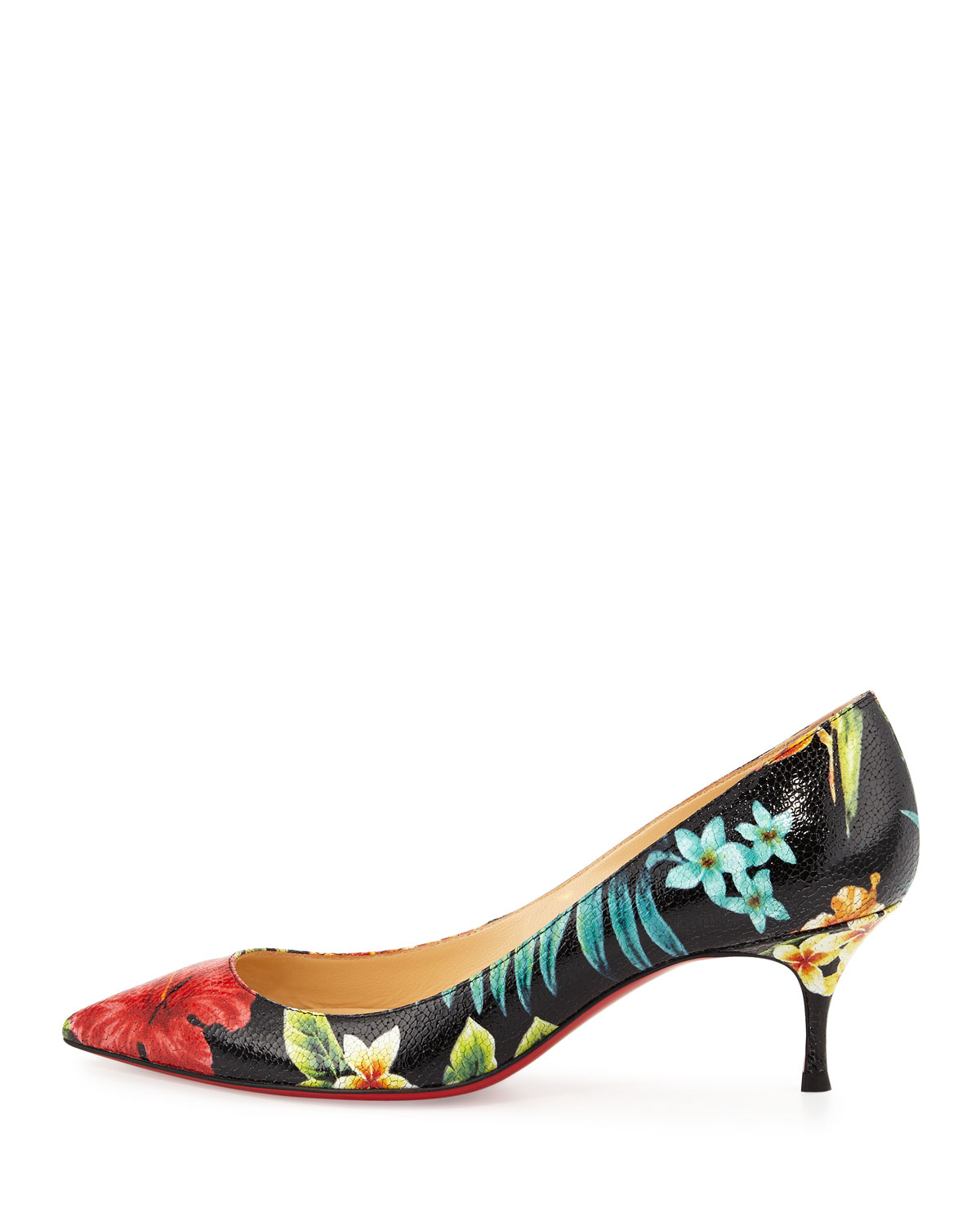 louboutins shoes - christian-louboutin-black-pigalle-follies-floral-55mm-red-sole-pump-product-1-177741807-normal.jpeg