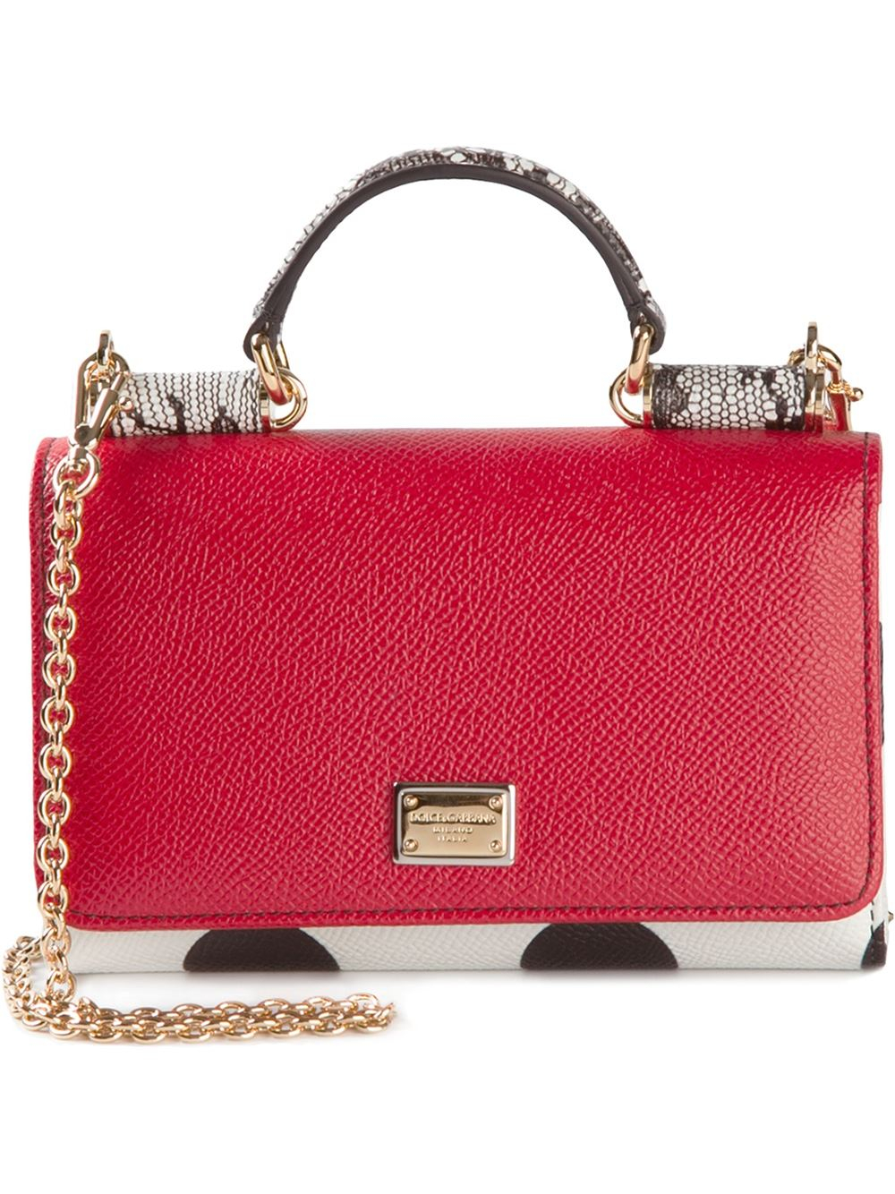 Lyst - Dolce & Gabbana Small 'Miss Sicily' Shoulder Bag in Red