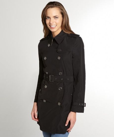 Burberry Waterproof Three Quarter Length Trench in Black | Lyst