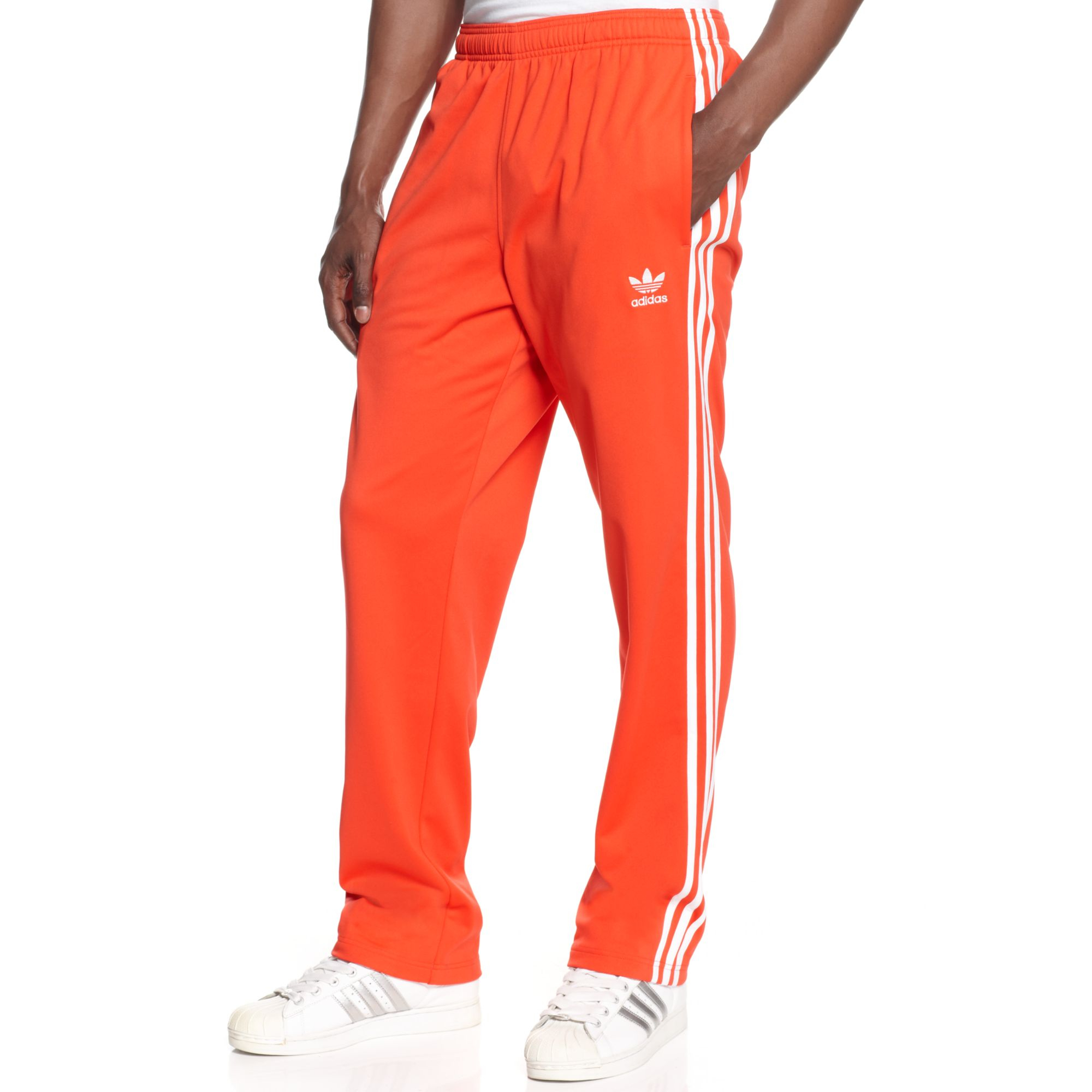 Adidas Originals Superstar Track Pants in White for Men (RED/WHITE) | Lyst