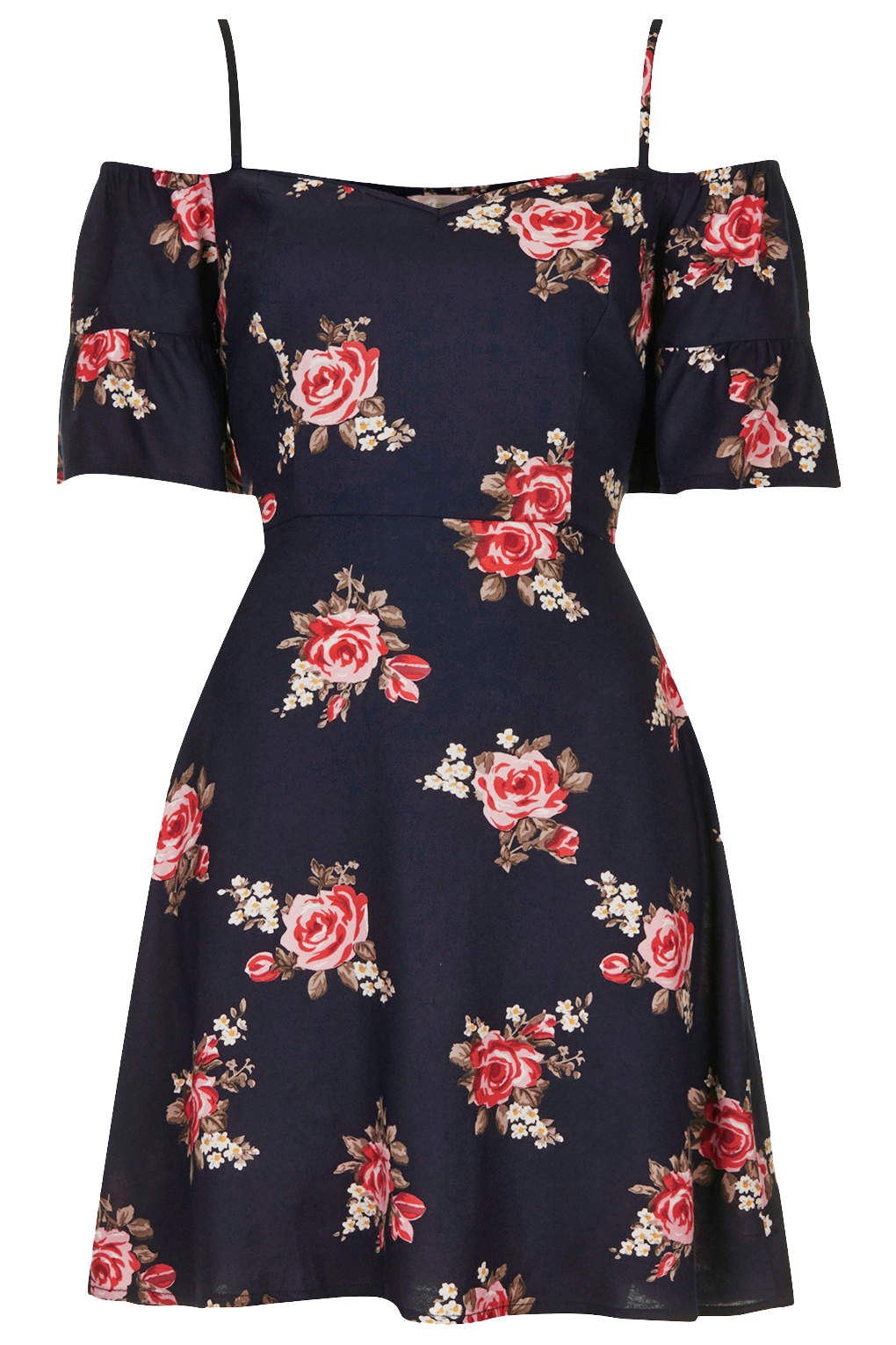 Lyst Frill Floral Dress By Band Of Gypsies in Blue