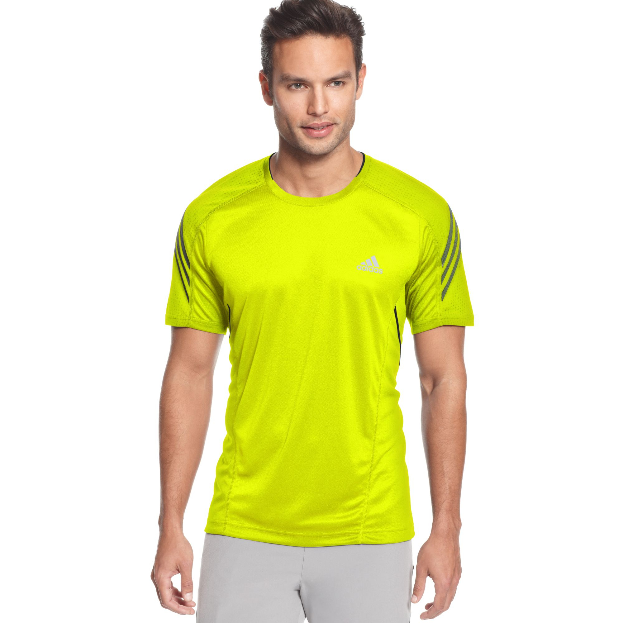 Adidas Supernova Climacool Short Sleeve Running Tee in Yellow for Men ...