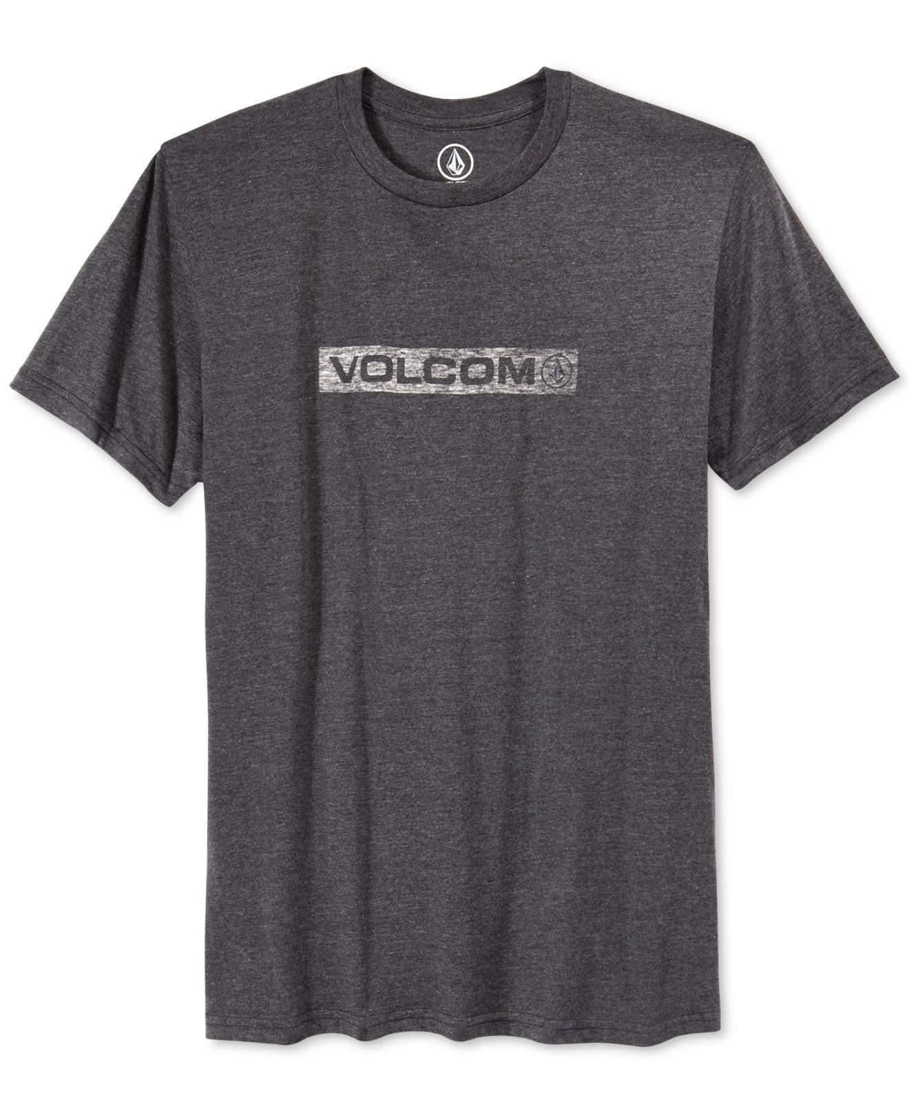 Volcom Short-sleeve Wordmark Push T-shirt in Gray for Men | Lyst