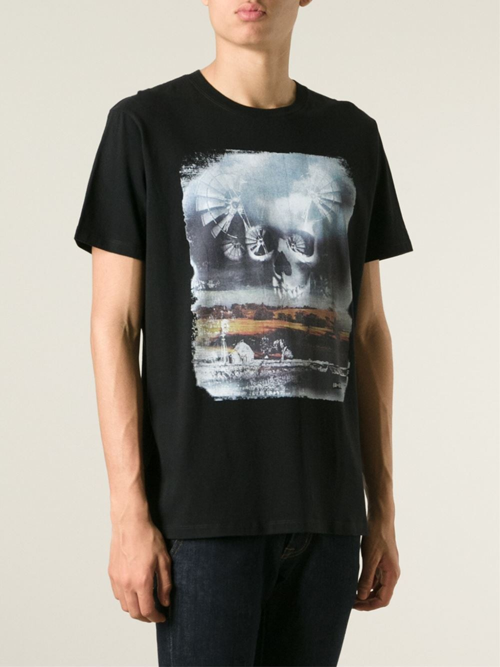 DIESEL | Black 't-nikos' T-shirt for Men | Lyst