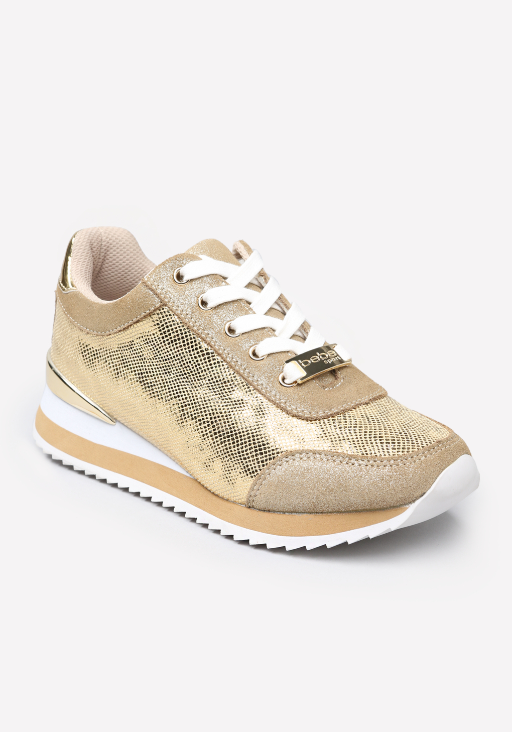Lyst Bebe Corine Jogging Shoes in Metallic