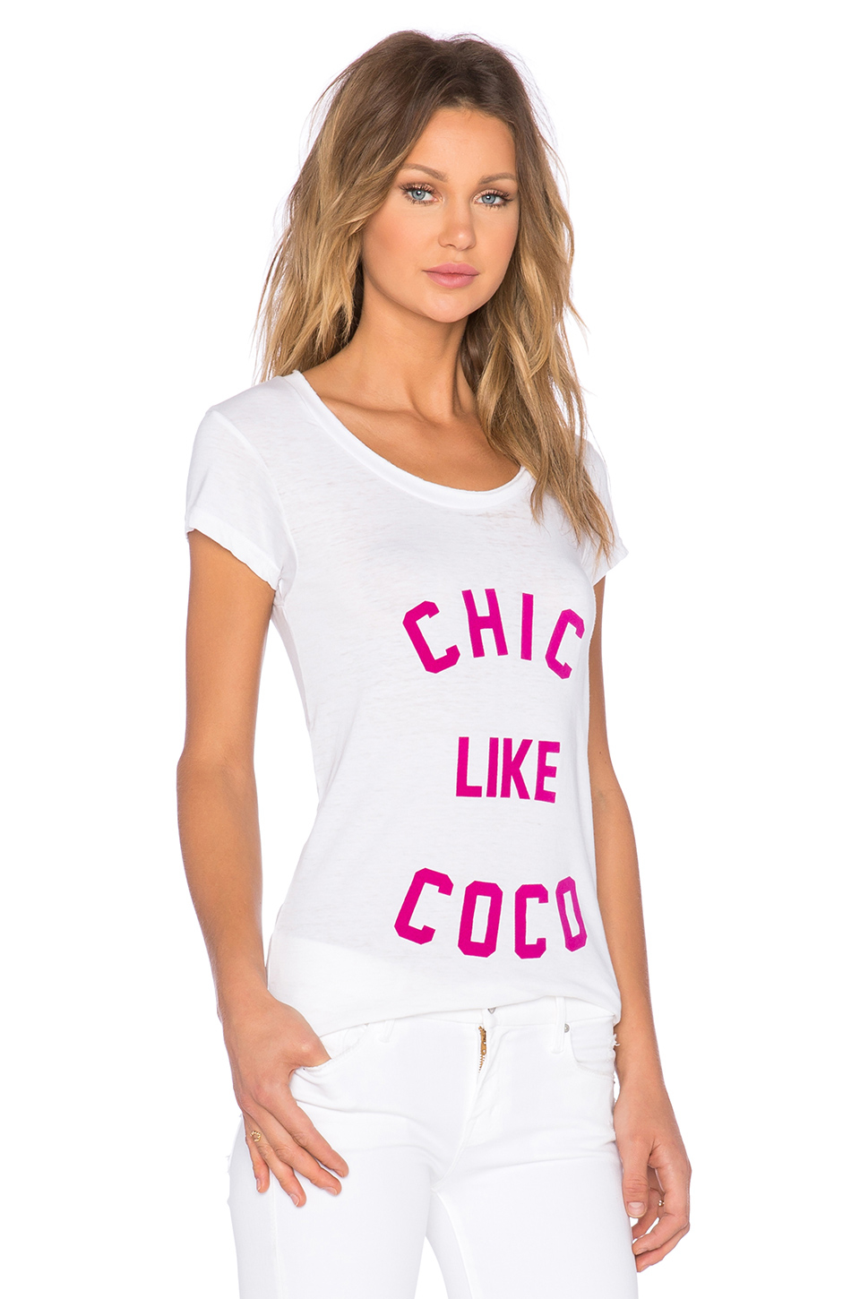 Download Lyst - Eleven paris Chic Like Coco Tee in White