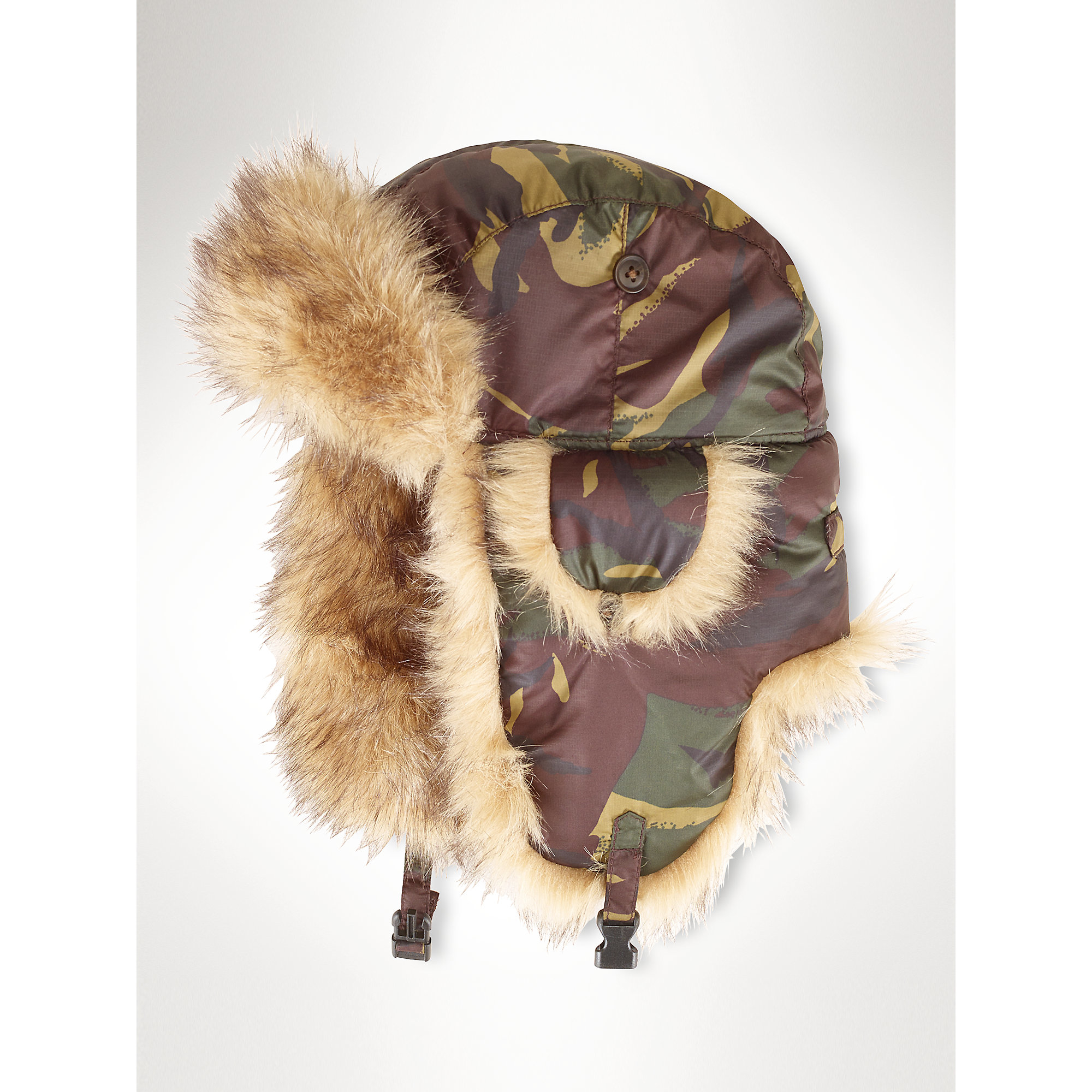 Lyst - Polo Ralph Lauren Camouflage Trapper Hat in Green