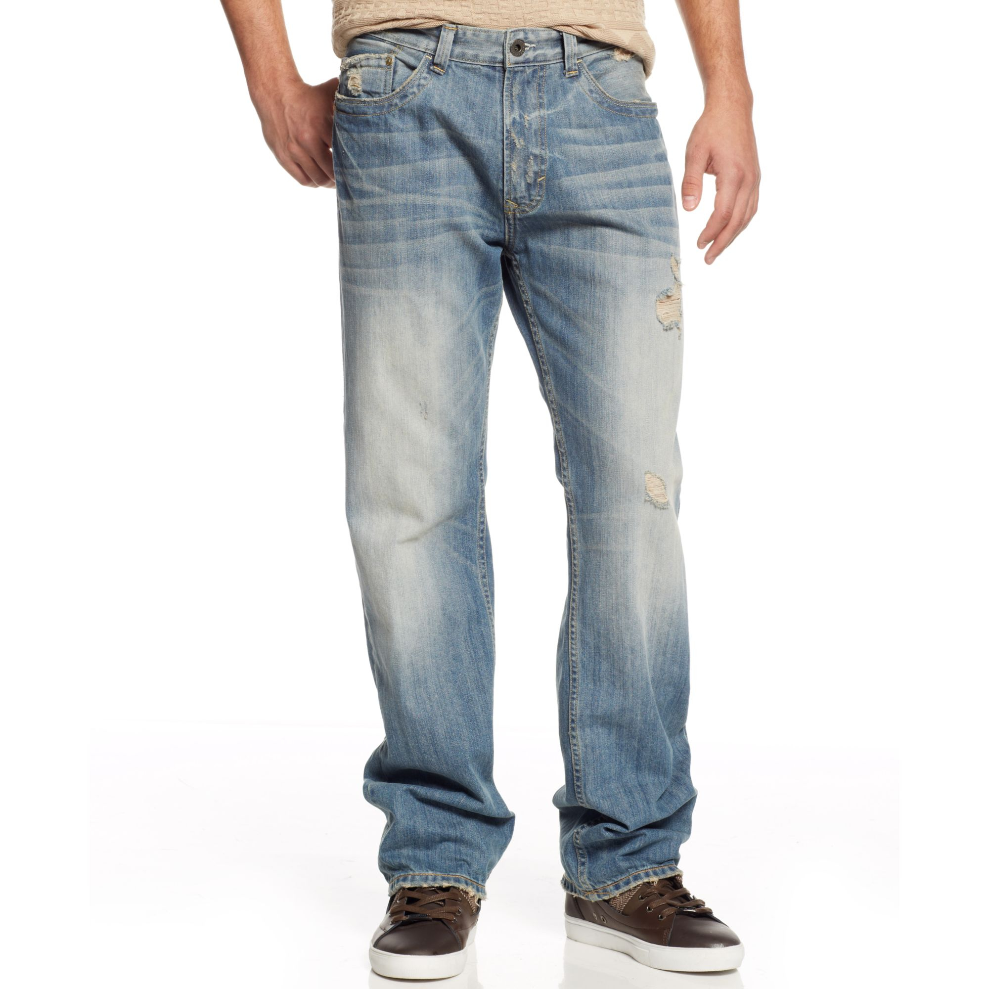 Sean John Selvedge Flap Pocket Jeans in Blue for Men (Mackay Wash) | Lyst