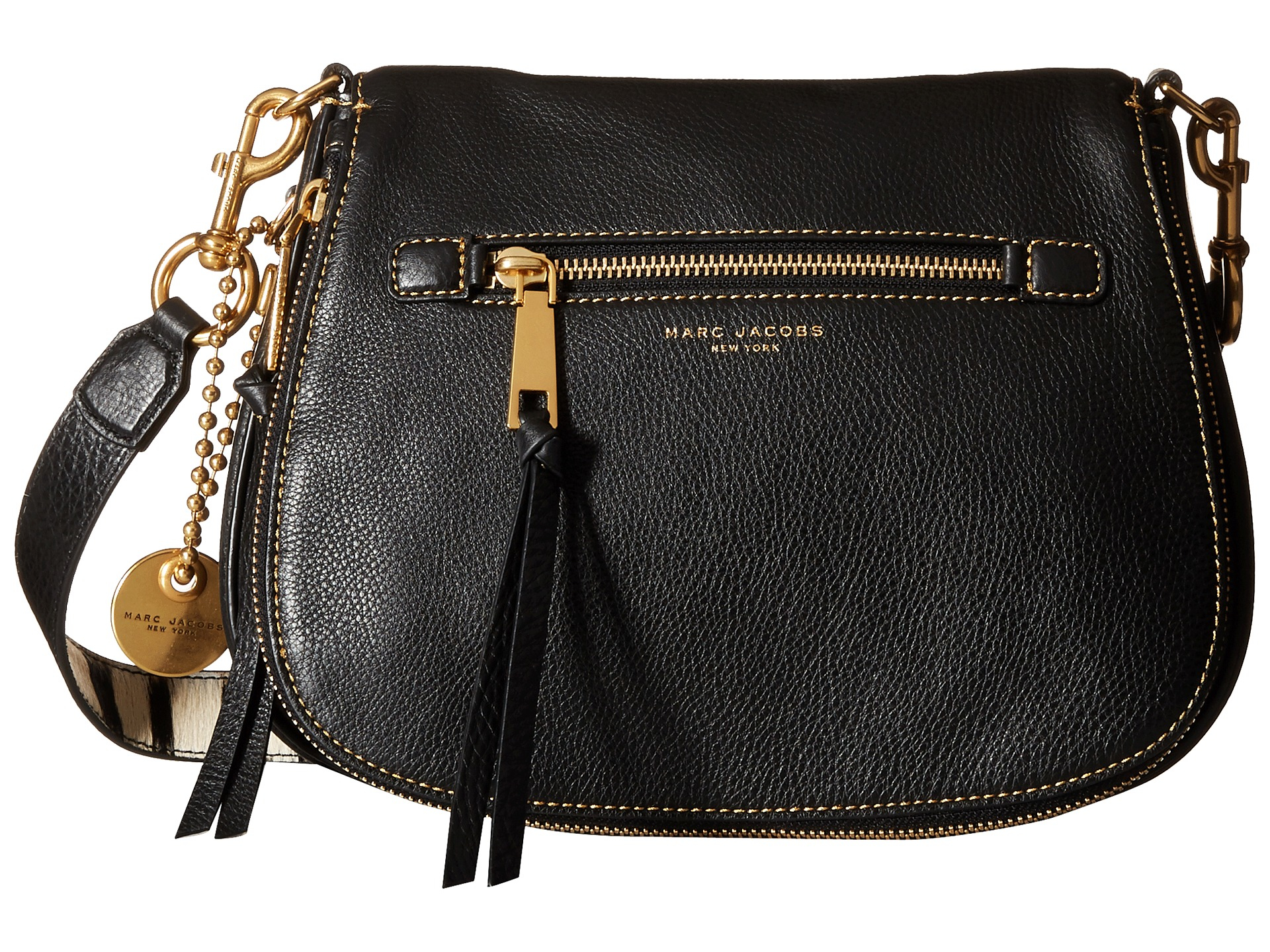 Lyst - Marc Jacobs Recruit With Guitar Strap Saddle Bag in Black